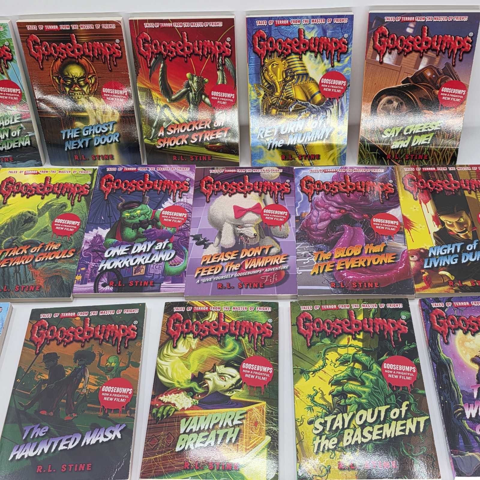 Goosebumps Book Lot Of 19 Paperback Miscellaneous 2015 VG R.L. Stine VG