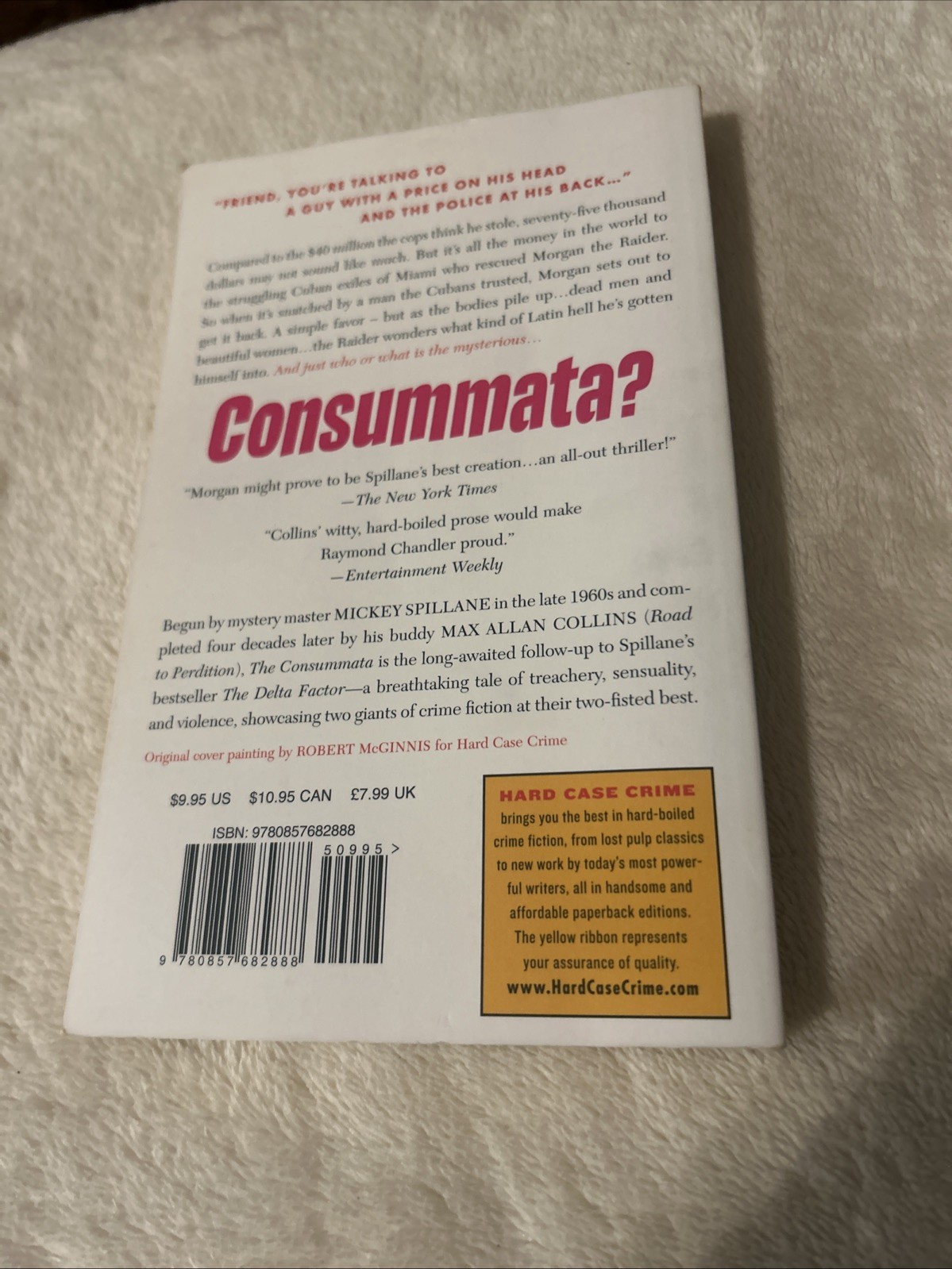 Consummata, 2011 Paperback Mickey Spillane READ ONCE Hard Case Crime +bonus MMPB