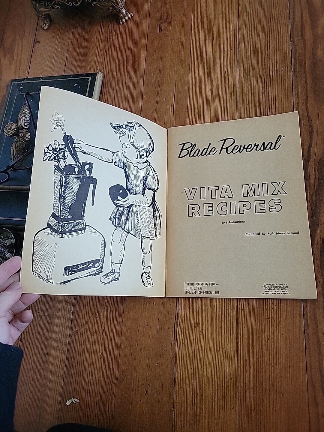 1974 Vita Mix Recipes Instructions Blade Reversal Ruth Barnard Vintage Cookbook