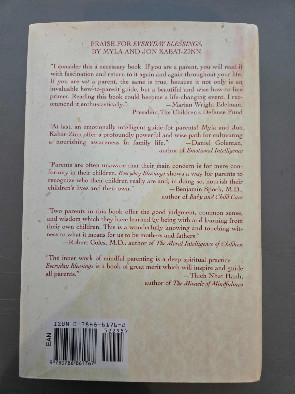 Everyday Blessings by Myla Kabat-Zinn & Jon Kabat-Zinn SIGNED 1997 1st Ed. HC