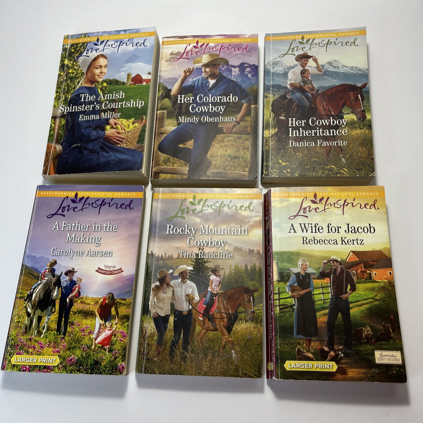 11x Love Inspired Inspirational Romance Novel Books (Paperback)
