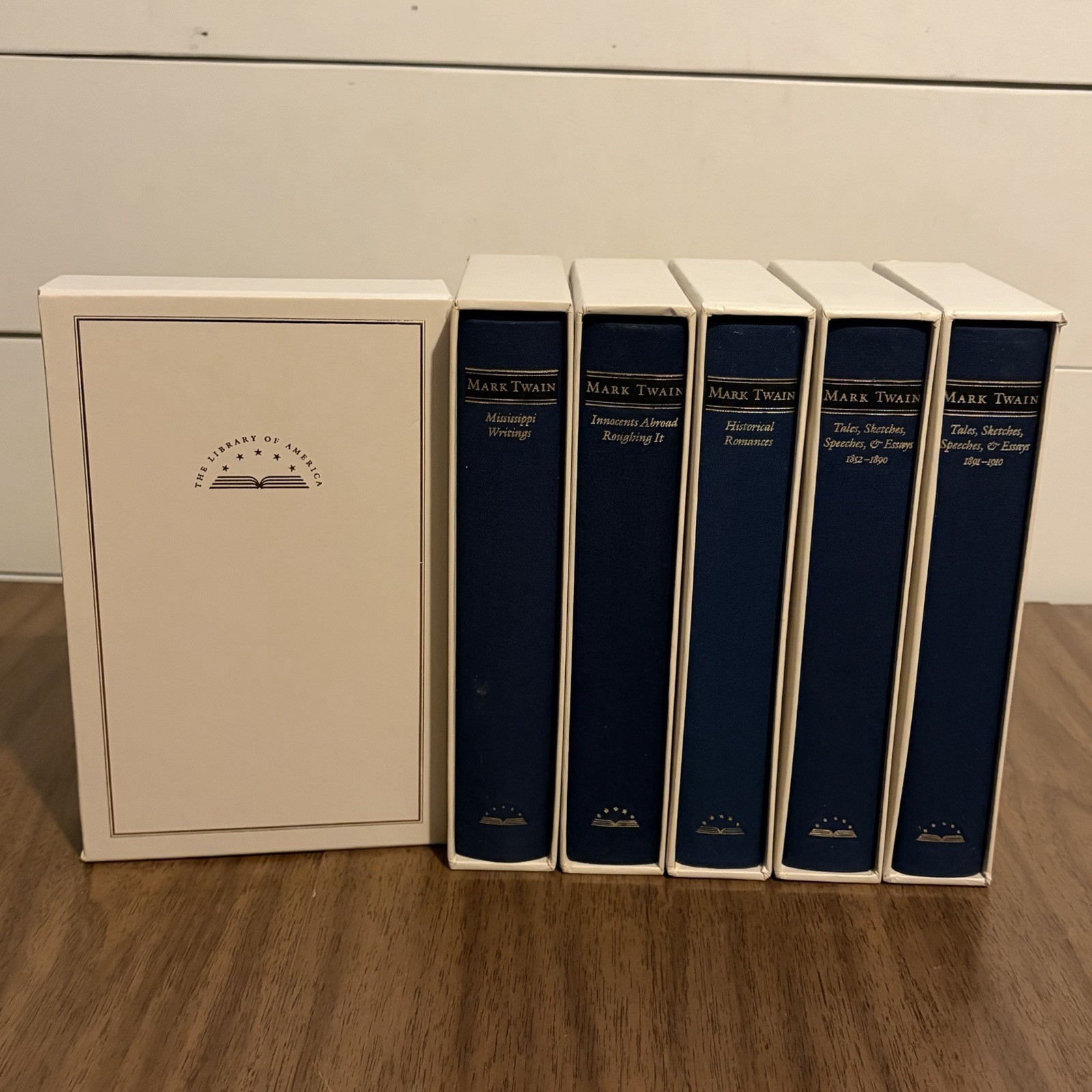 Library of America Mark Twain 6 Vol Set First Printings w/ Slipcases HC LOT