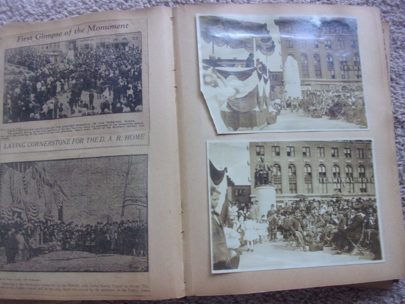 Fabulous 1910s Atlanta Scrapbook, Taft Visit, Car Shows, Opera House ATL rarity