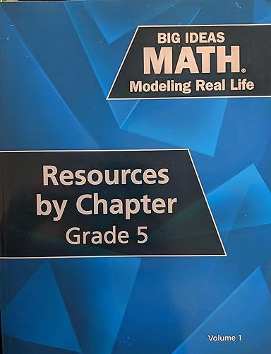 Big Ideas Math: Modeling Real Life – Grade 5 Resources by Chap…