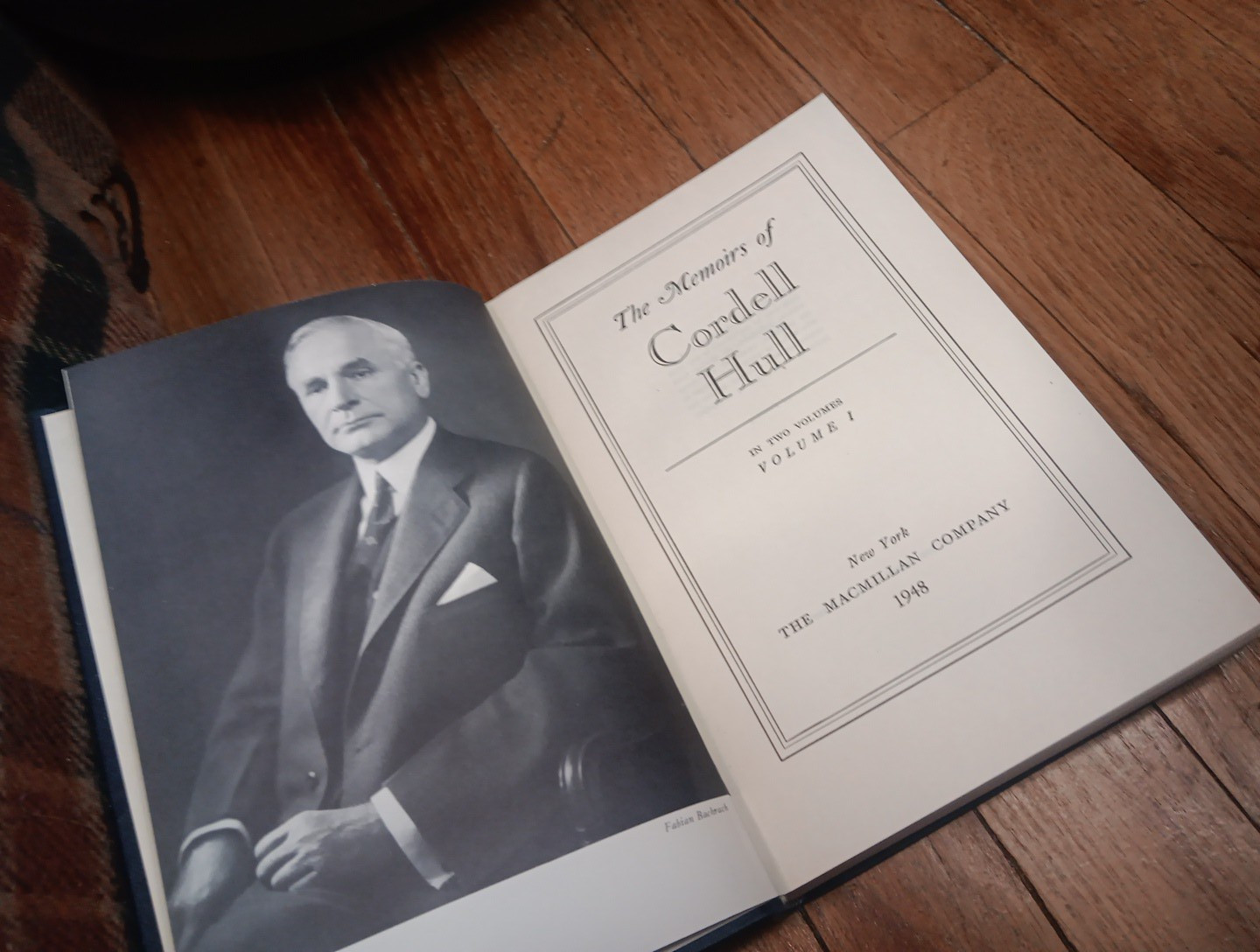 Vintage 1940s Memoirs of Cordell Hull Vol 1, 2 – 1st Ed 2nd Prntng HC Book Set