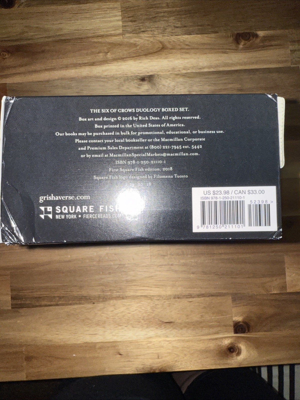 Six of Crows Duology Boxed Set Six of Crows and Crooked Kingdom by Leigh Bardugo