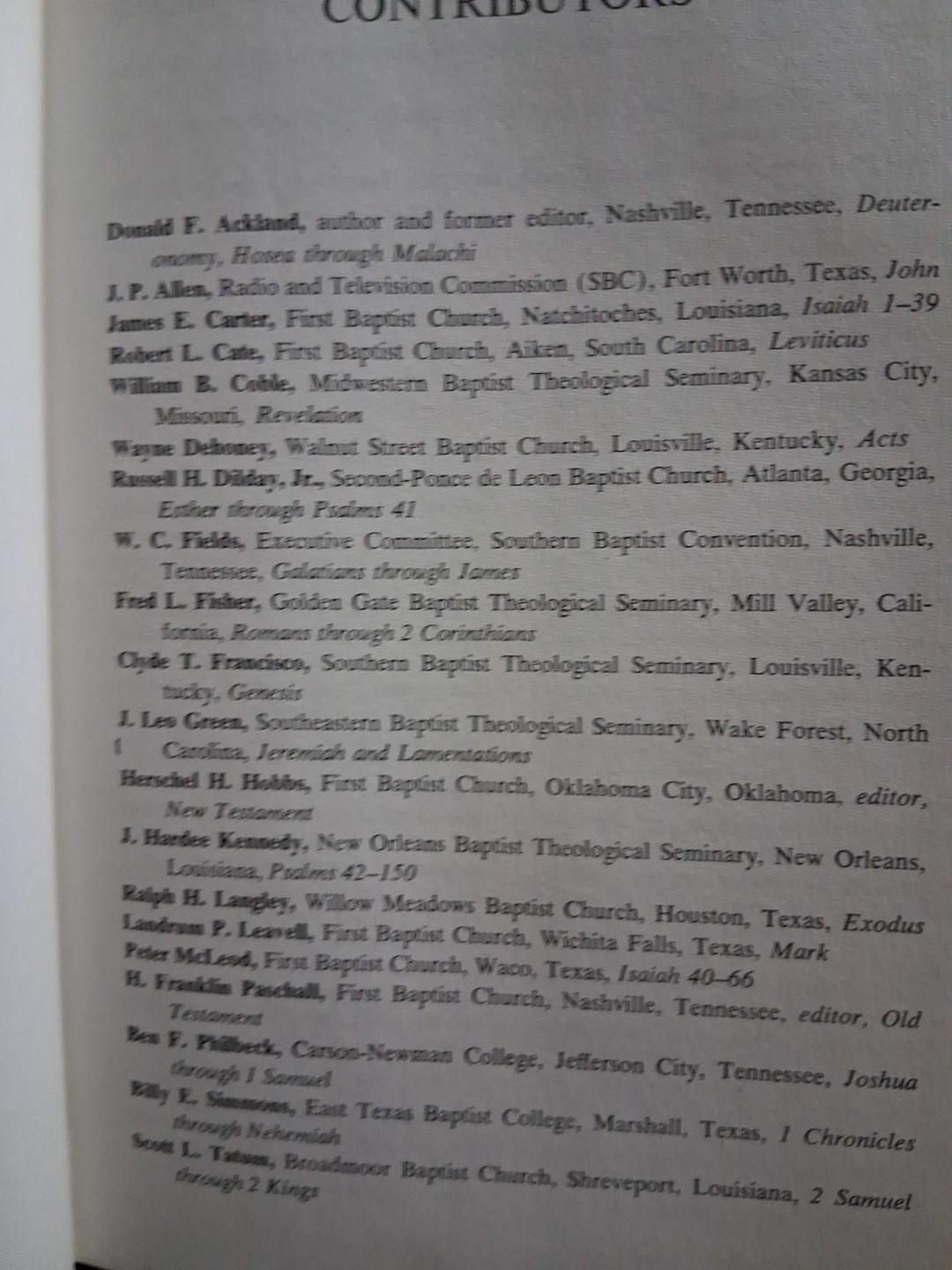 The Teacher’s Bible Commentary – Paschall & Hobbs – 1972 HC/DJ. 824 Pages. ❤