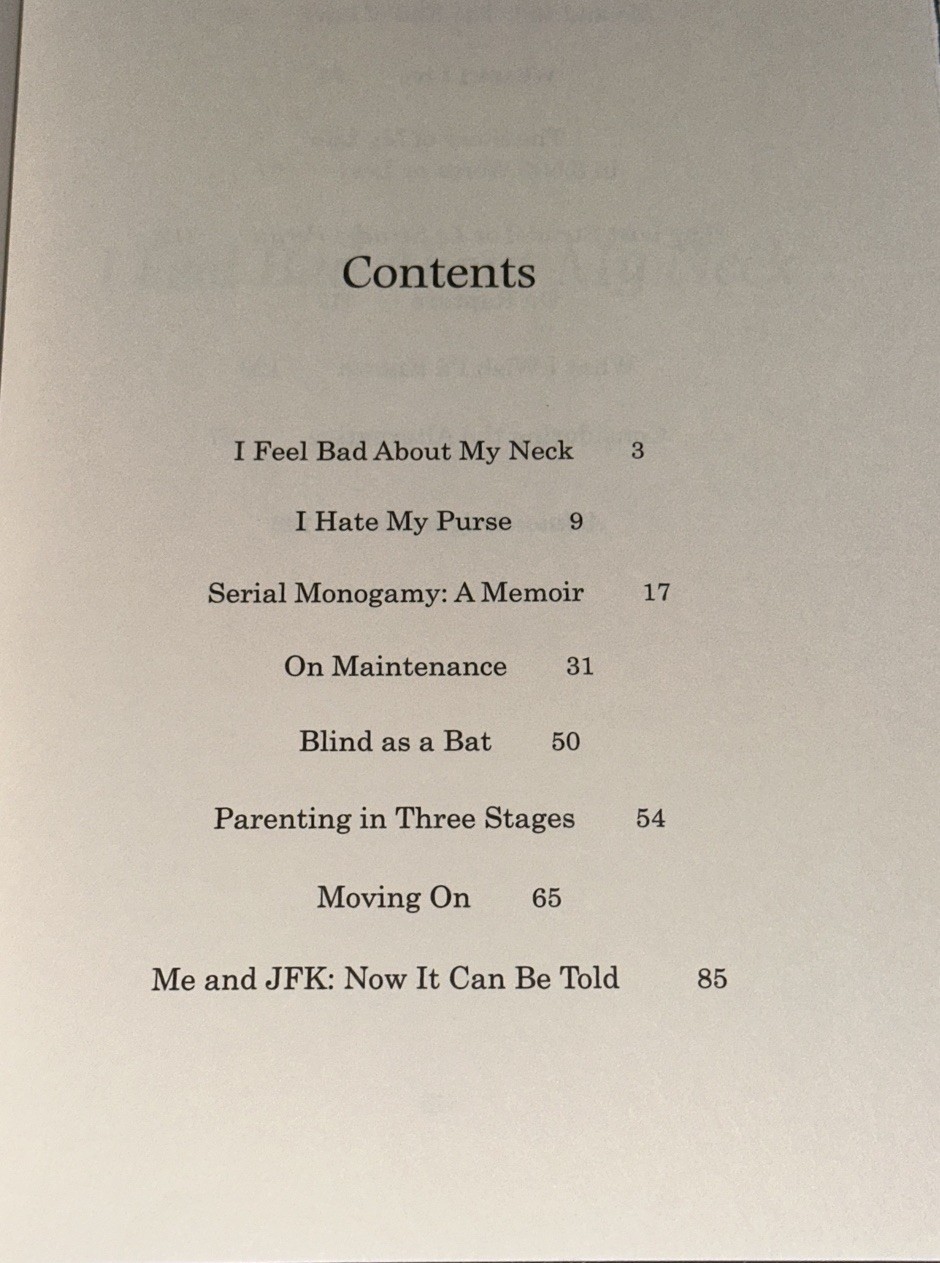 Nora Ephron – I Feel Bad About My Neck – Hardcover Book – Alfred A. Knopf – 2006