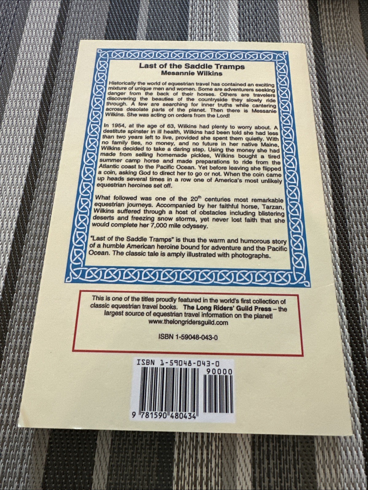 Messanie Wilkins LAST OF THE SADDLE TRAMPS Paperback 2001