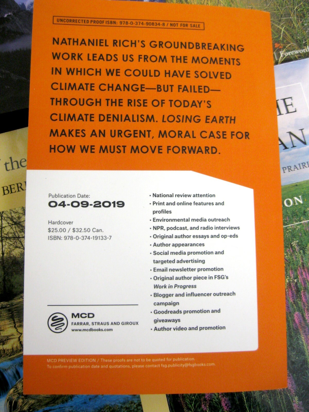 Natural History Environmental Muir Sierra National Parks Losing Earth 7 Books