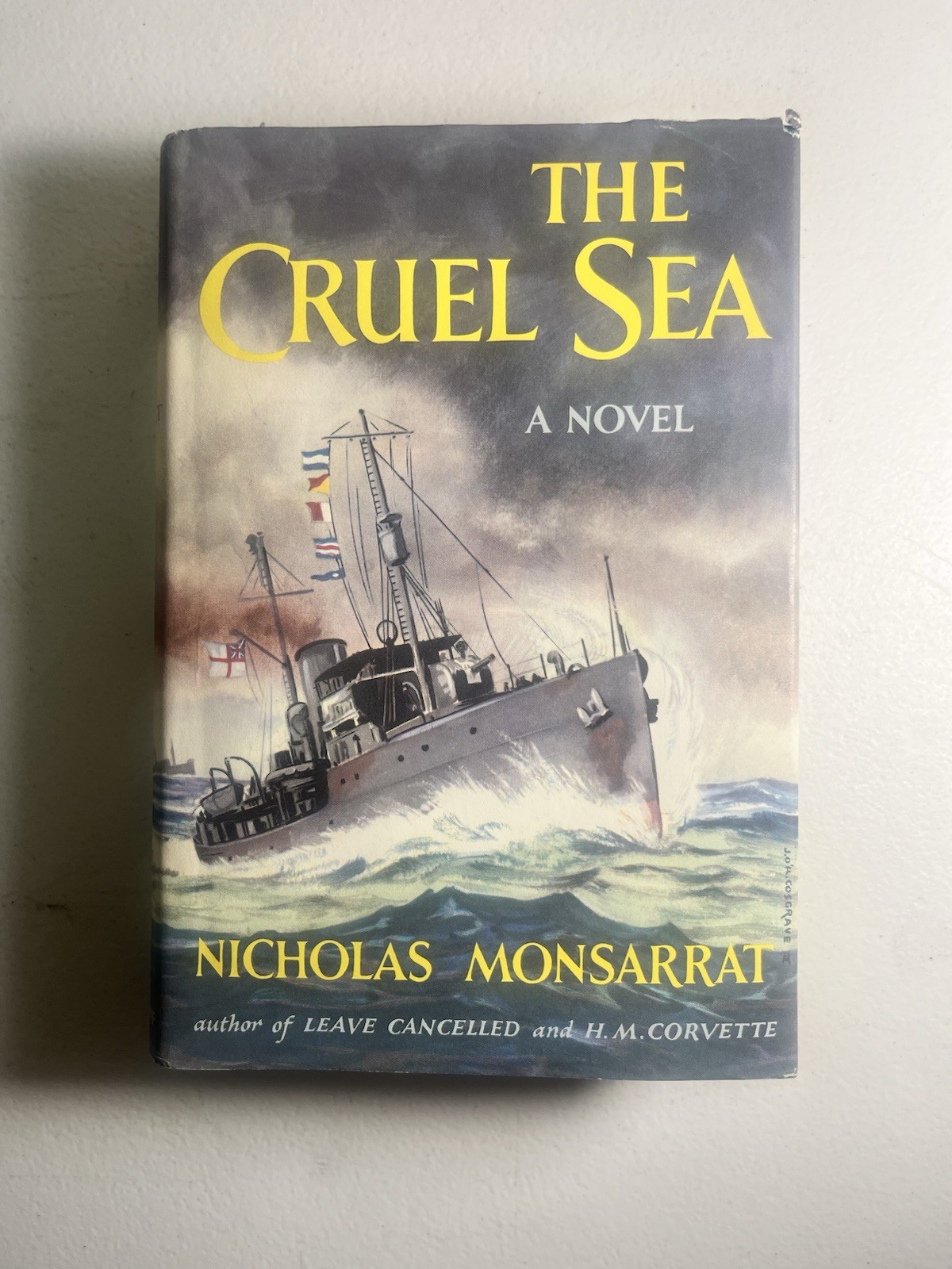 The Cruel Sea Hardcover 1951 Nicholas Monsarrat Dust Jacket WWII Naval Knopf
