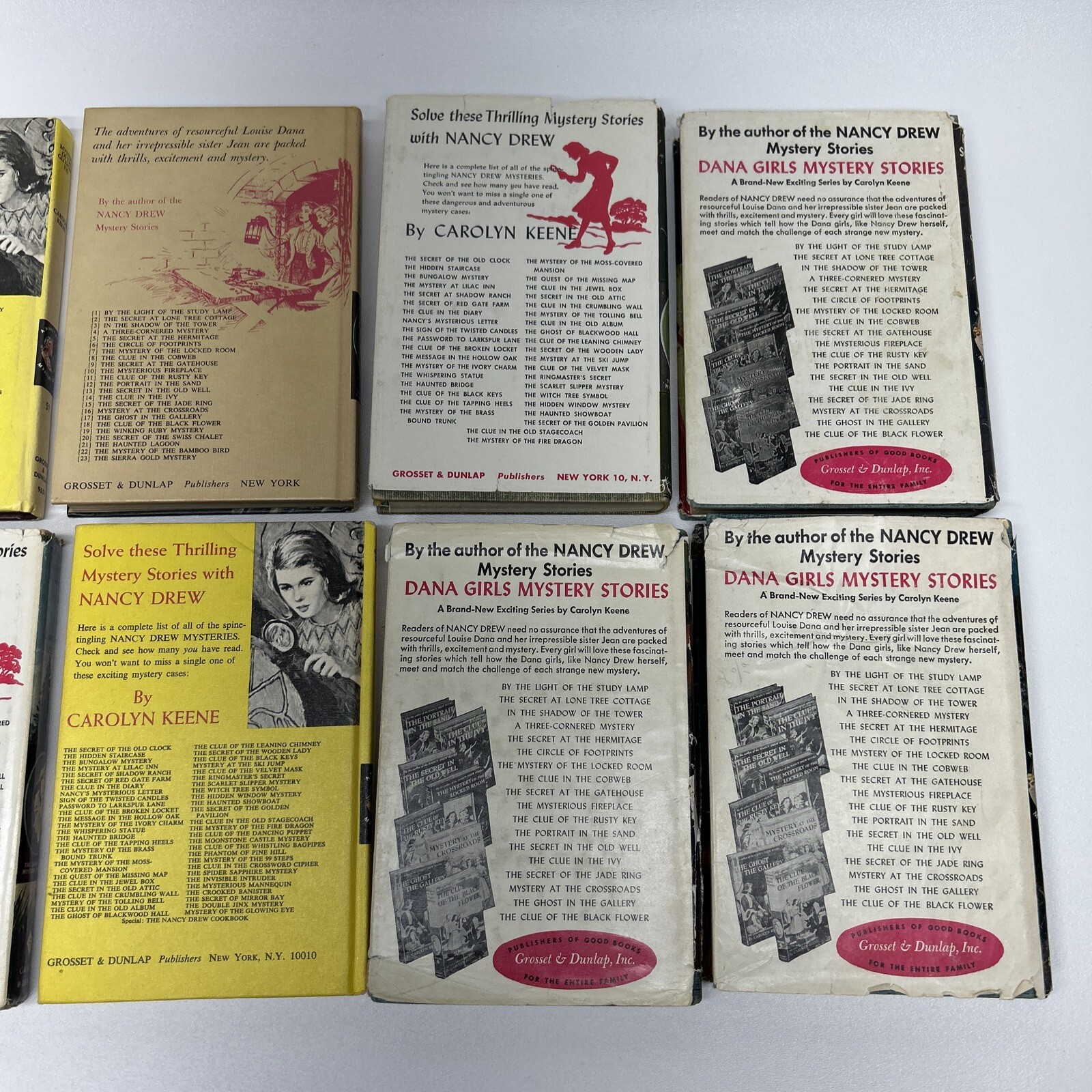Lot Of 11 Nancy Drew Books Carolyn Keene Hardcover