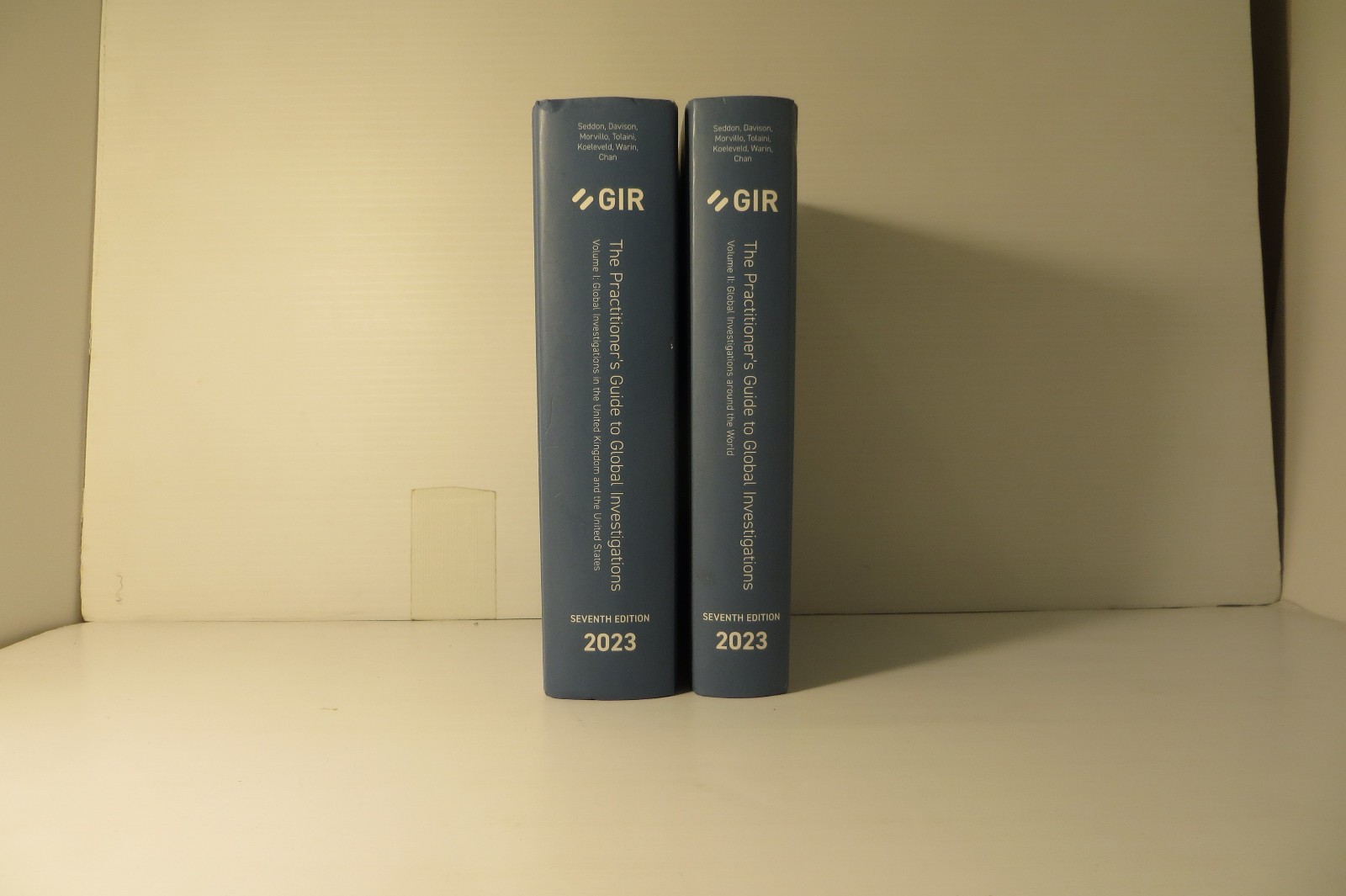 THE PRACTITIONER’S GUIDE TO GLOBAL INVESTIGATIONS. Hb. TWO VOLUMES, 1700 PAGES