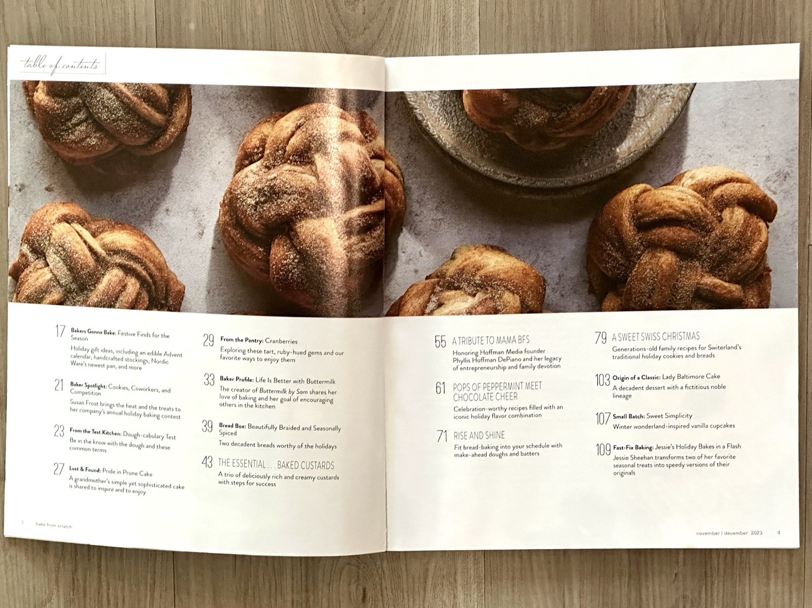 BAKE FROM SCRATCH Magazine ~ Nov/Dec 2023💎 114 Pages of Fun Insights & Recipes