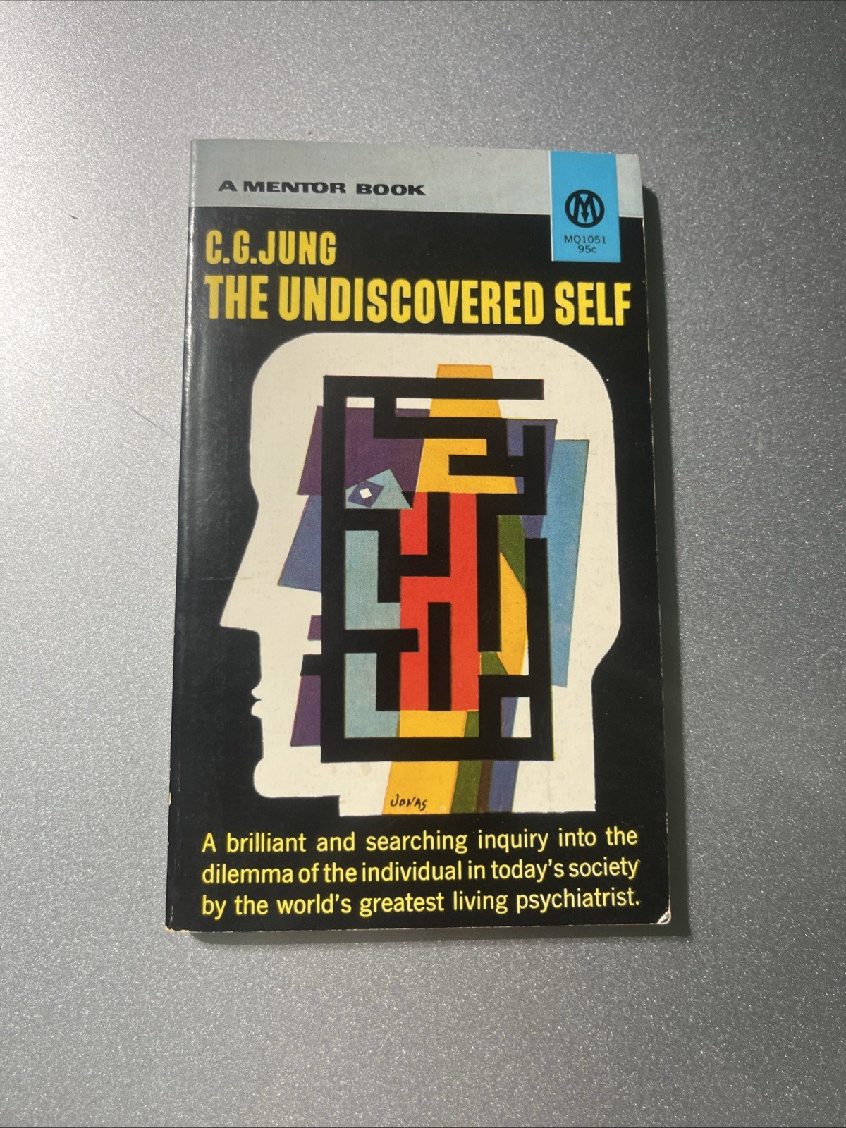 The Undiscovered Self by C.G. Carl Gustav Jung Vtg Mentor Book 1958 9th Print