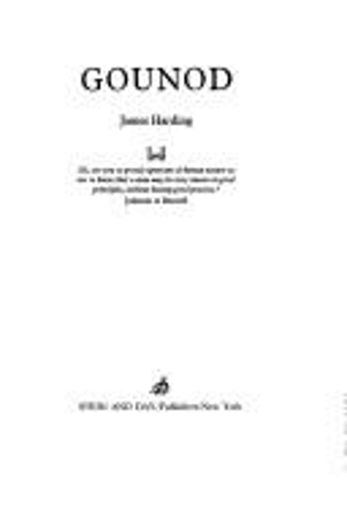 Gounod Hardcover James Harding