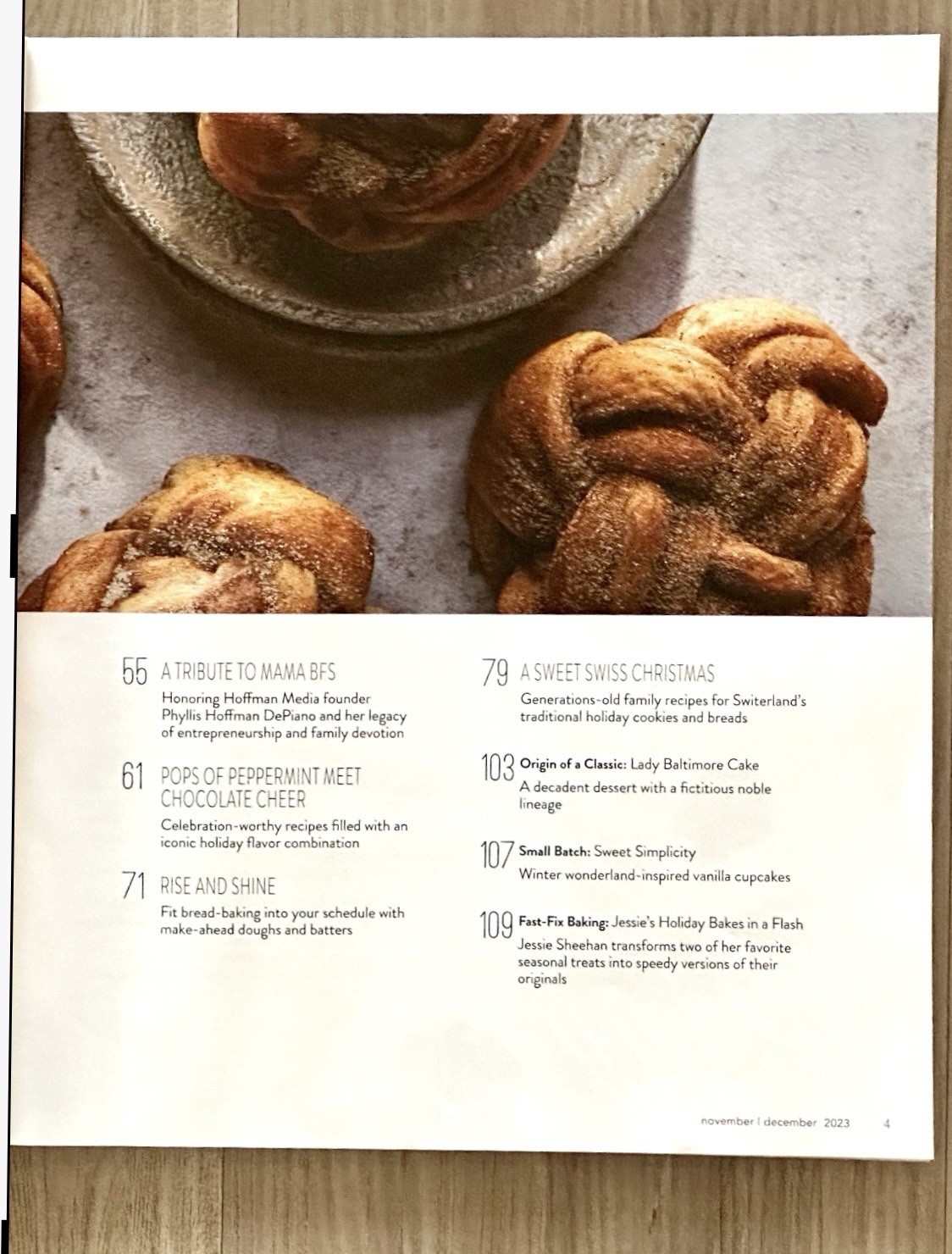 BAKE FROM SCRATCH Magazine ~ Nov/Dec 2023💎 114 Pages of Fun Insights & Recipes