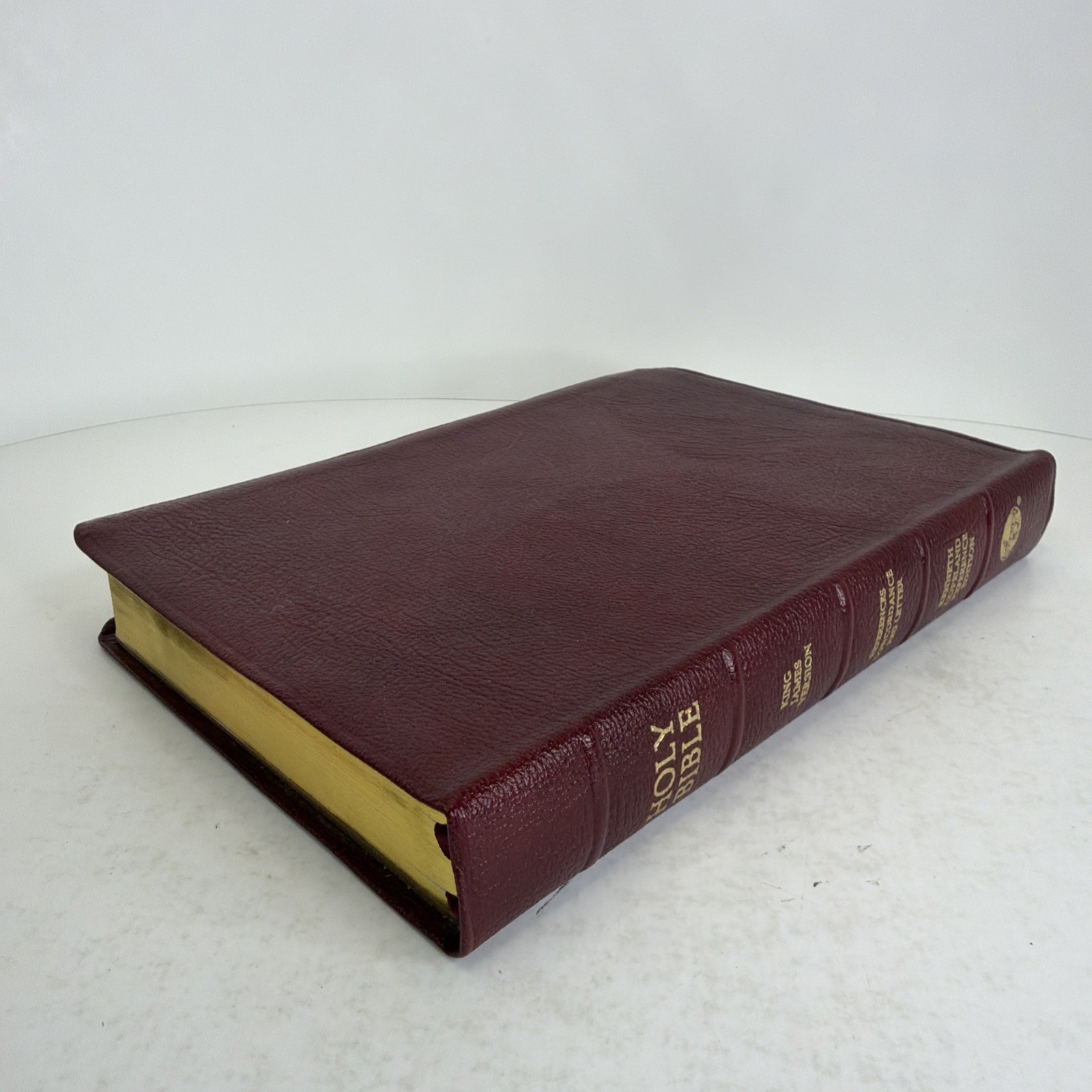 Kenneth Copeland Reference Ed. KJV Holy Bible Red Letter 1991 Genuine Leather