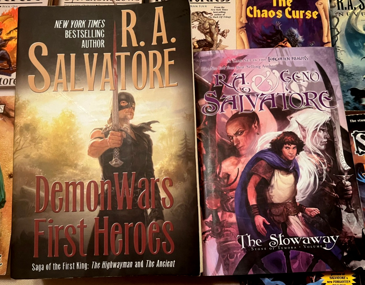 R. A. Salvatore Lot of 18 PBs HC Forgotten Realms DRIZZT Cleric LEGACY Demon