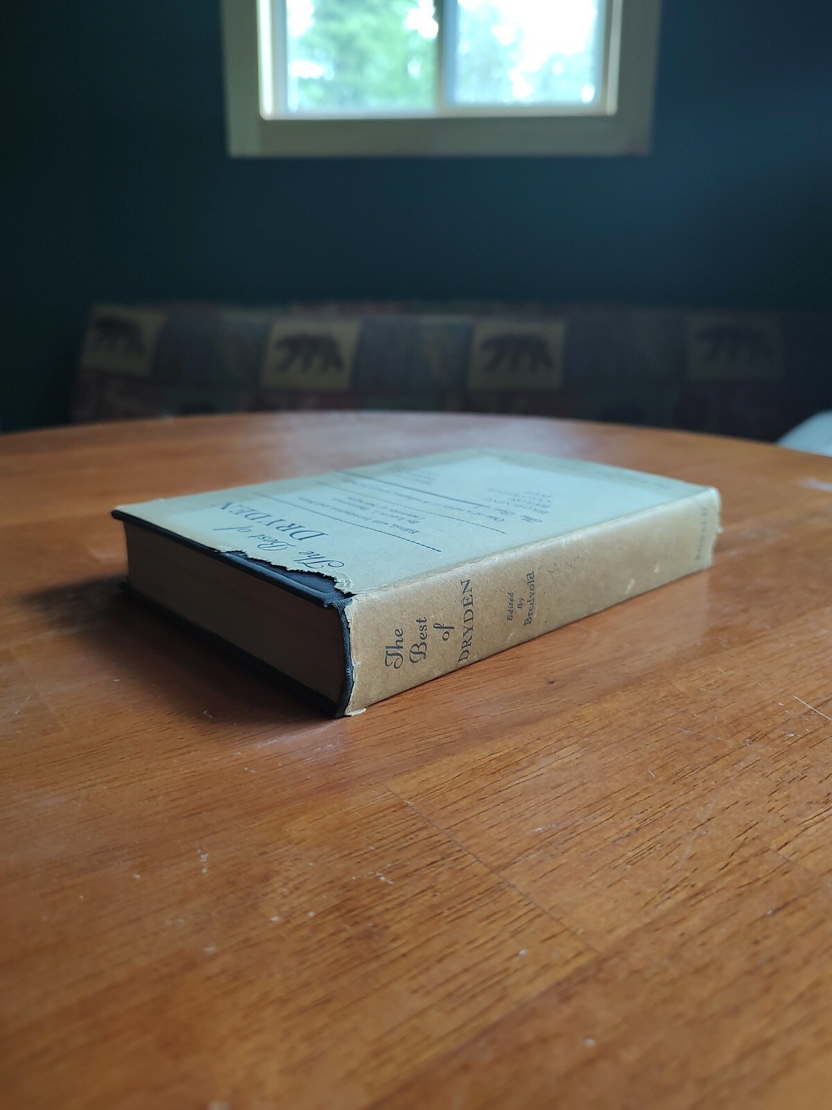The Best Of Dryden By Louis Bredvold HC DJ 1933 Vintage #1.7