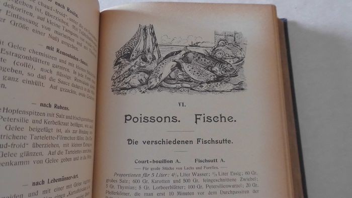 Kochkunst-Führer Handbuch der modernen Küche von A. Escoffier 1904 (- Kochbuch k