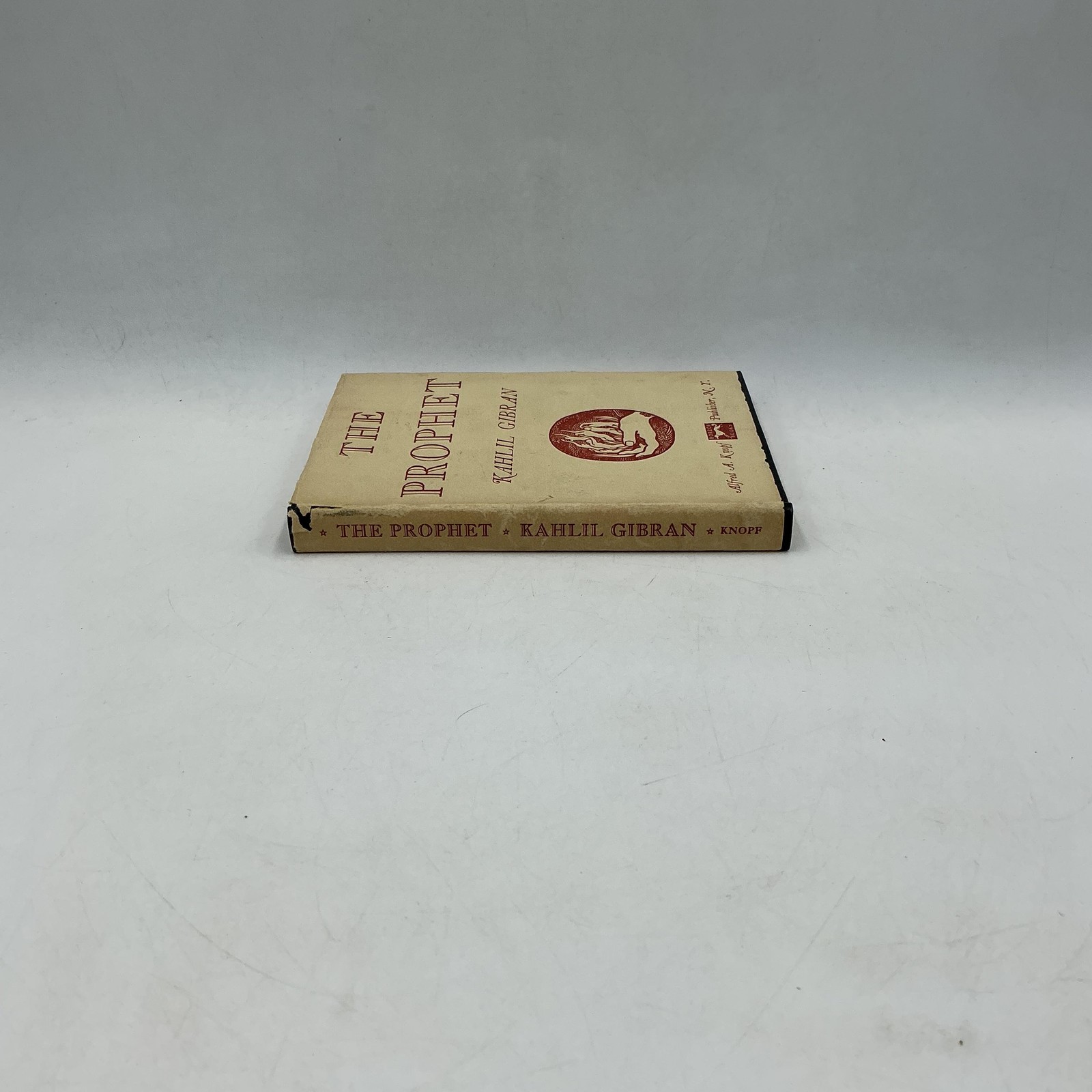 ALFRED A. KNOPF THE PROPHET KAHLIL GIBRAN 1957 HARDCOVER CREAM DUST JACKET