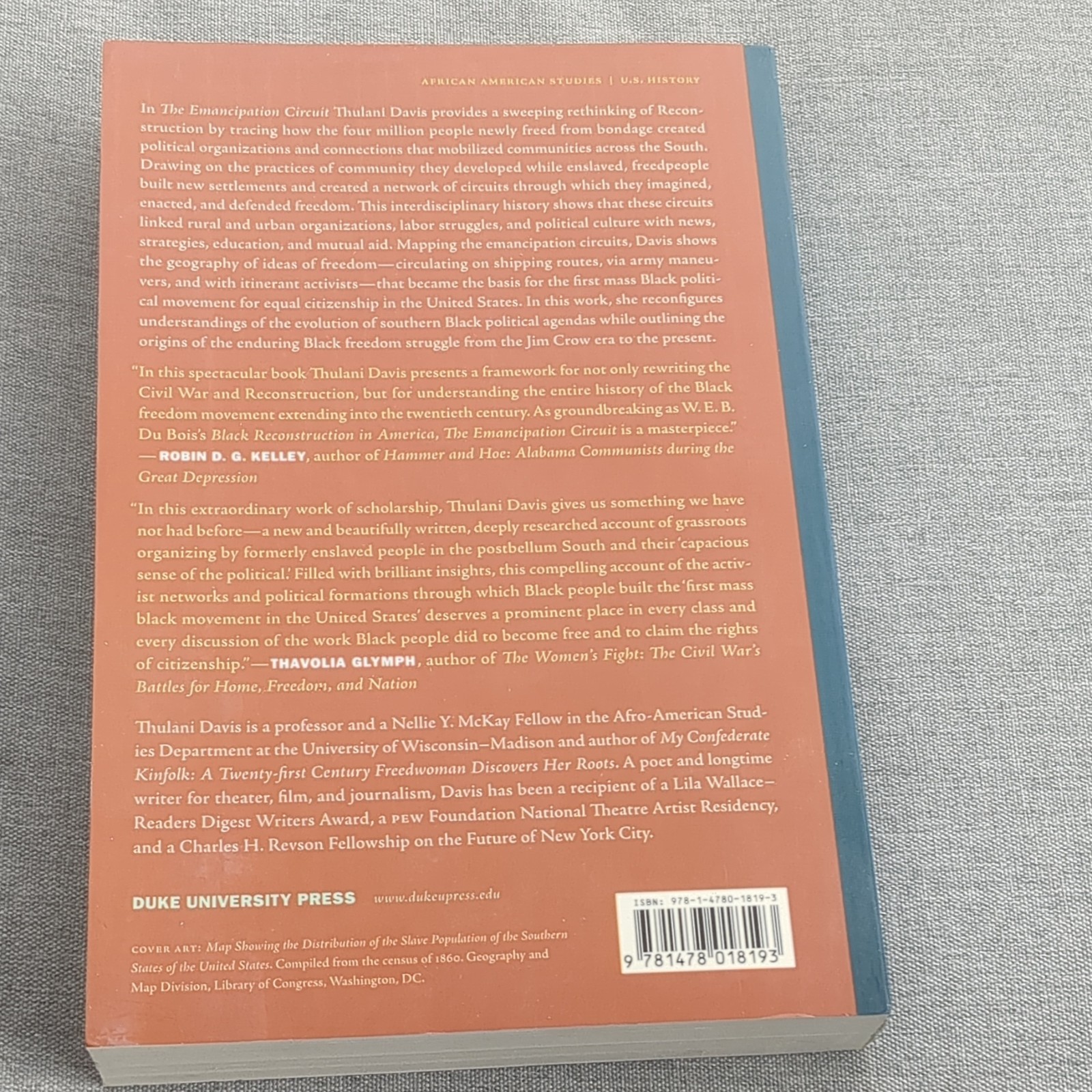Duke University Press The Emancipation Circuit Thulani Davis Paperback 2022