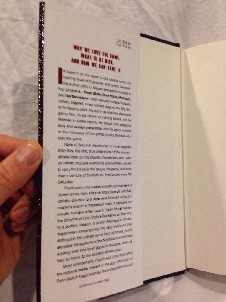 Signed Fourth and Long : Fight for the Soul of College Football by John U. Bacon