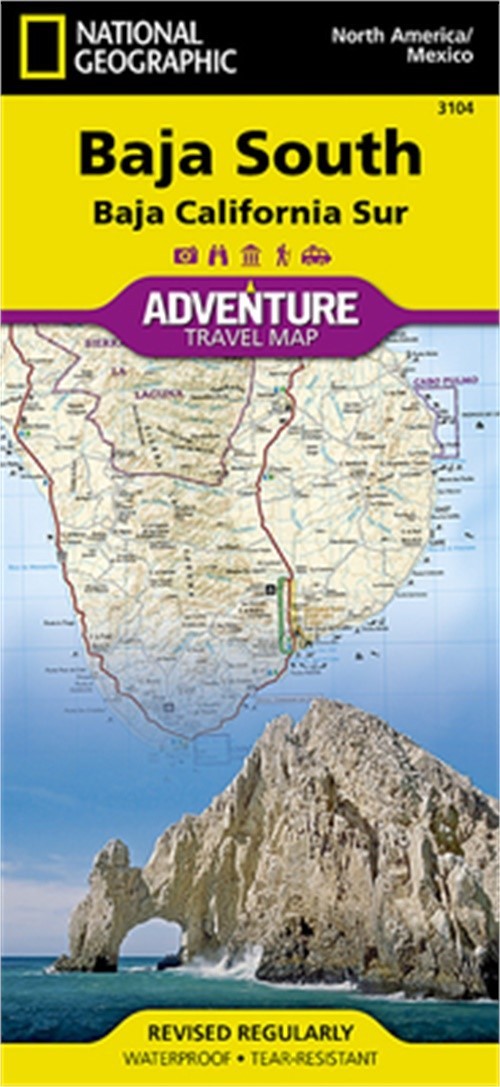 Baja South: Baja California Sur, Mexico (Sheet Map, Folded)