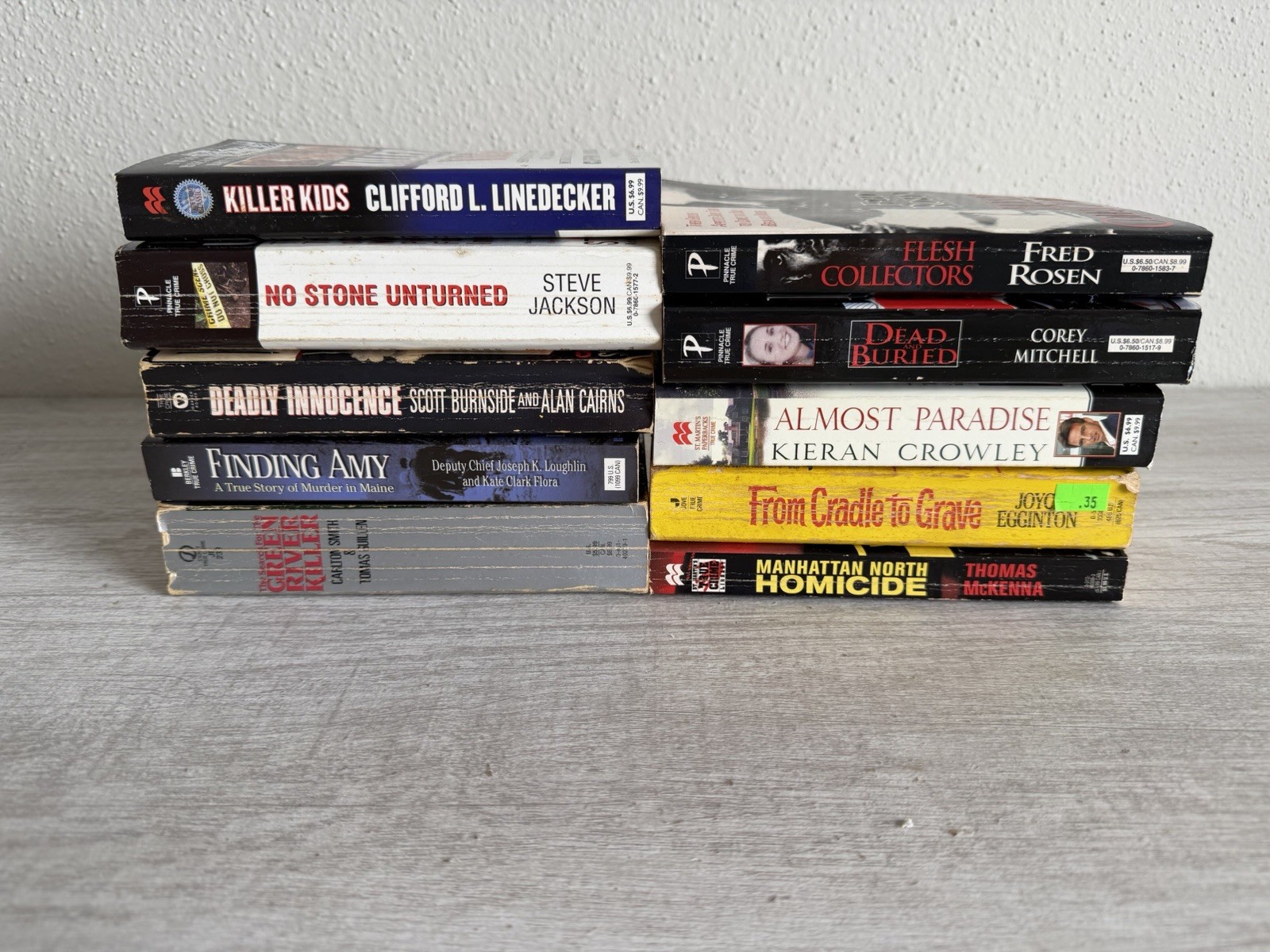 True Crime Paperback Lot 10 Books Murder Mystery Serial Killer Bundle
