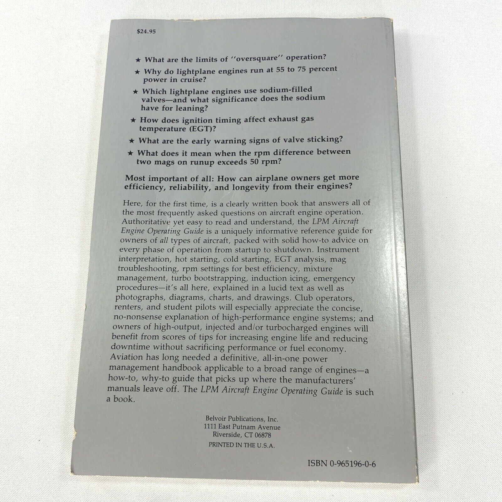 Light Plane Maintenance Aircraft Engine Operating Guide Kas Thomas 1985