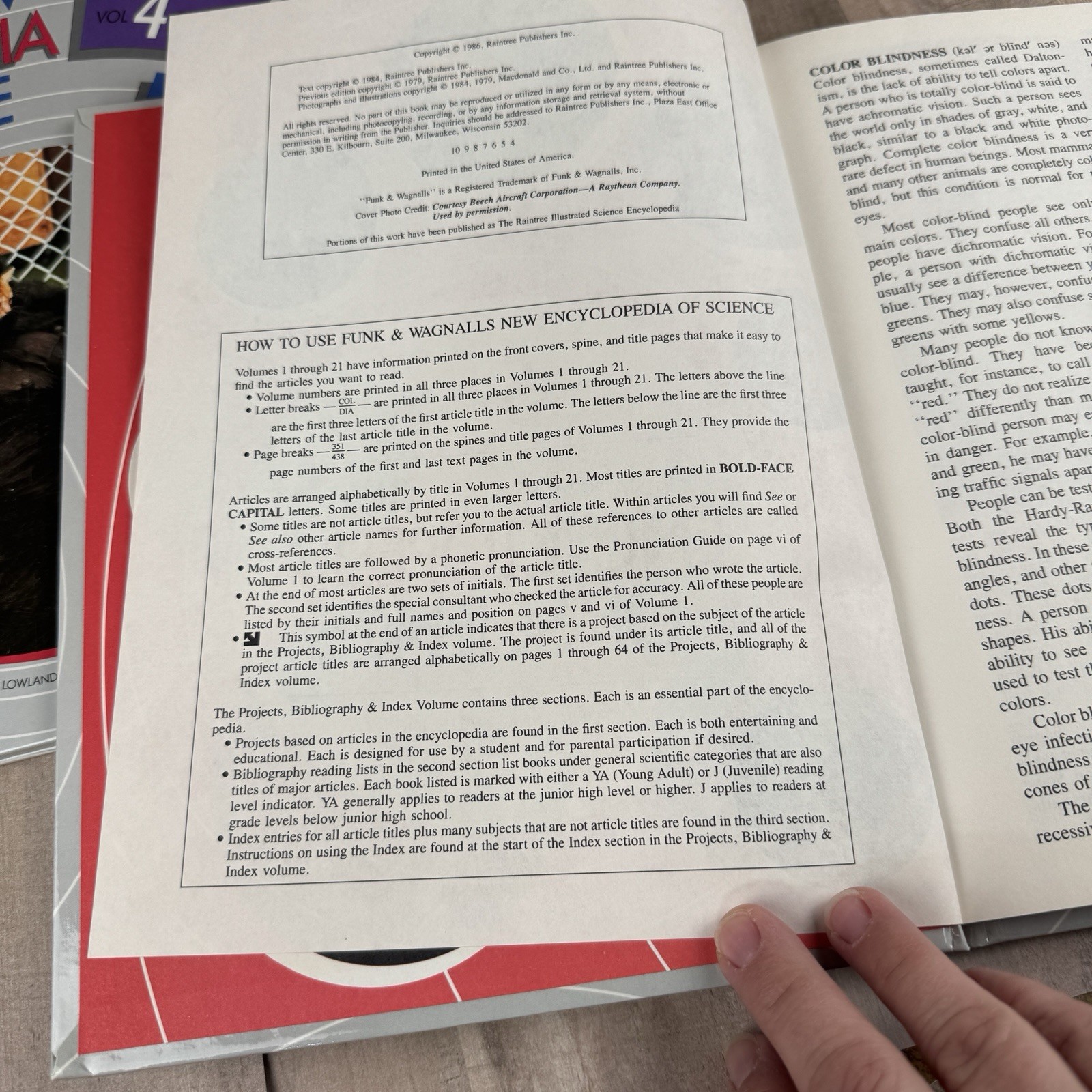 1986 Funk And Wagnalls New Encyclopedia Of Science Volumes 1-5 Projects index