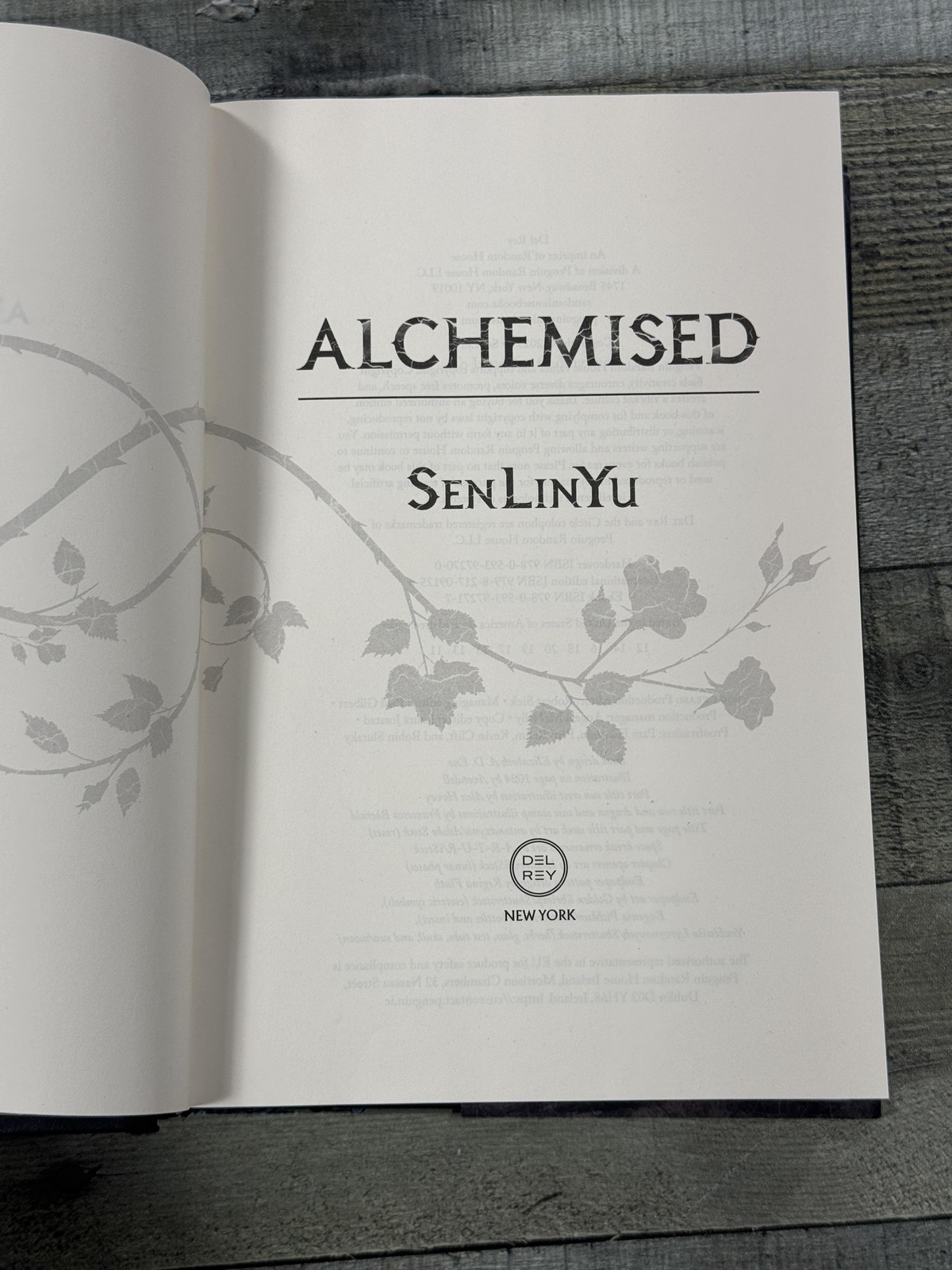 Alchemised SenLinYu HC Book DJ Black Del Rey Dark Fantasy Novel 2025 USA