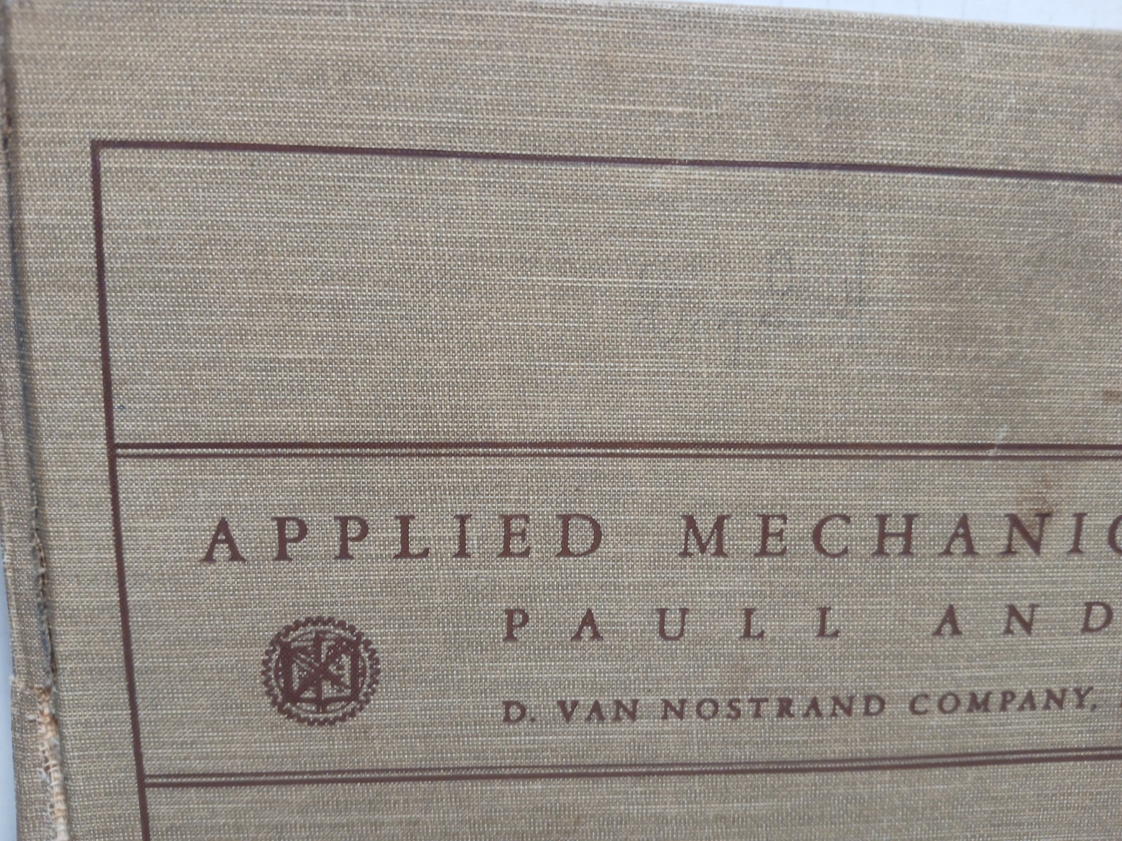 Applied Mechanical Drawing by Paull and SGRO 1942 Vintage Hardcover (Acceptable)