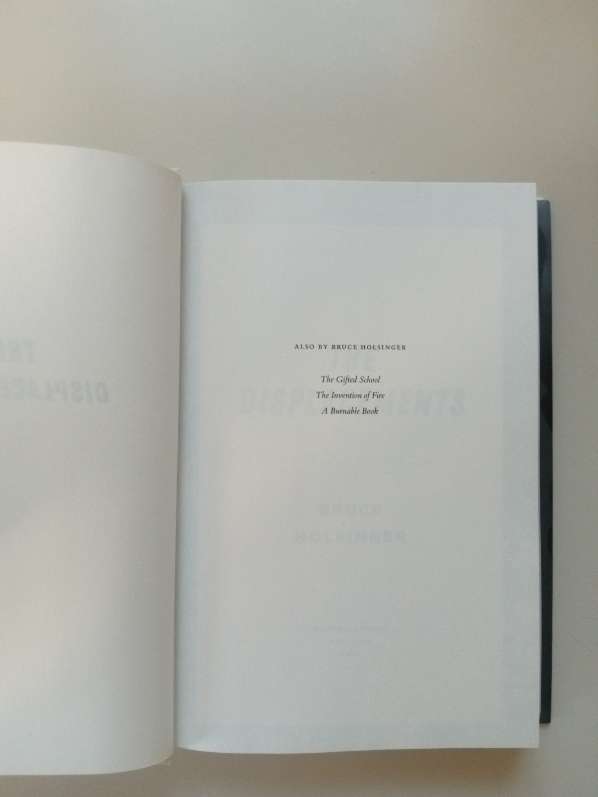The Displacements : A Novel by Bruce Holsinger (2022, Hardcover)