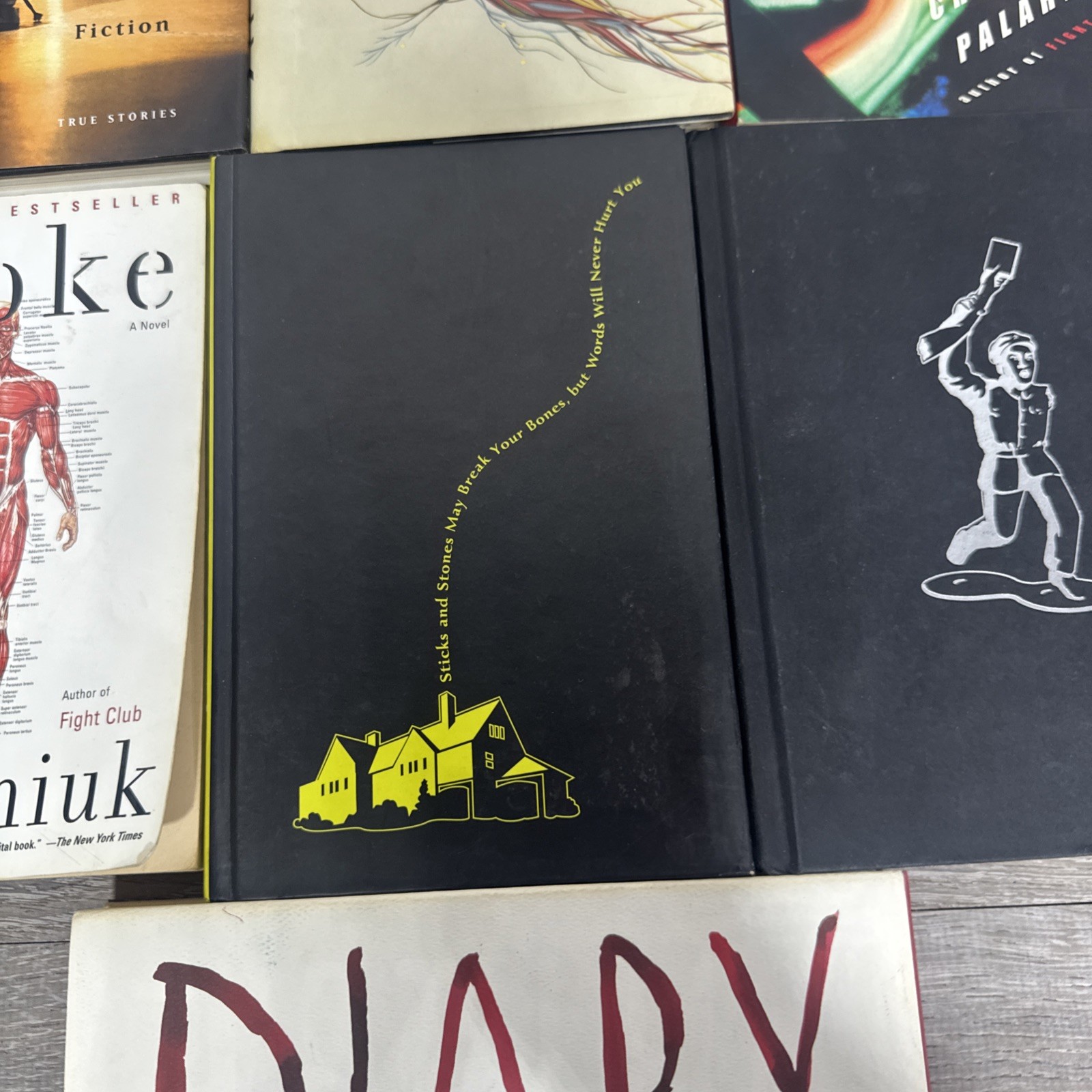 Chuck Palahniuk Book LOT Of 7 1st Addition Hardcovers & 2 Paperbacks