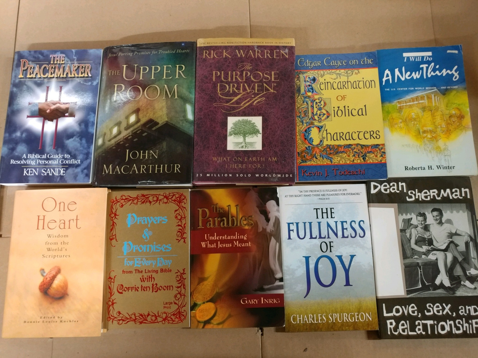 Lot of 10 Pounds LB Christian Prayer Bible Jesus Theology Story Book RANDOM*MIX