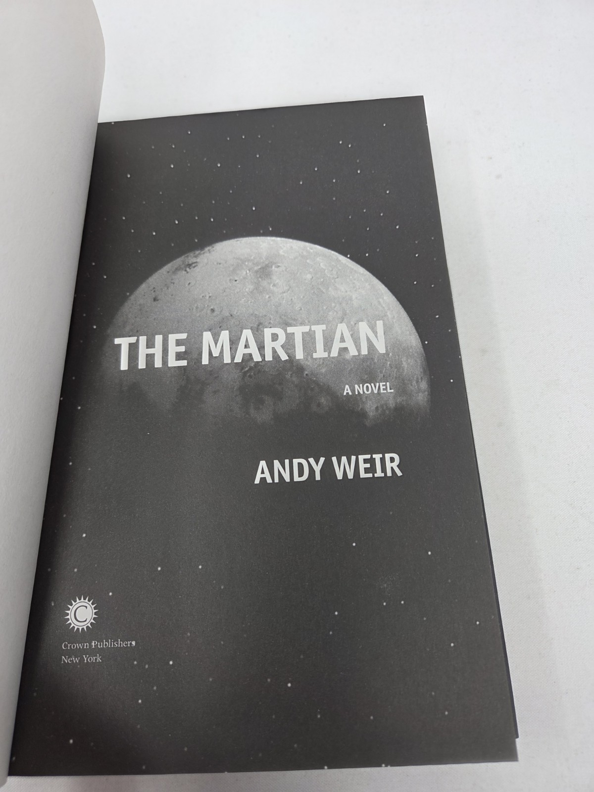 SIGNED The Martian by Andy Weir Hardcover First Edition