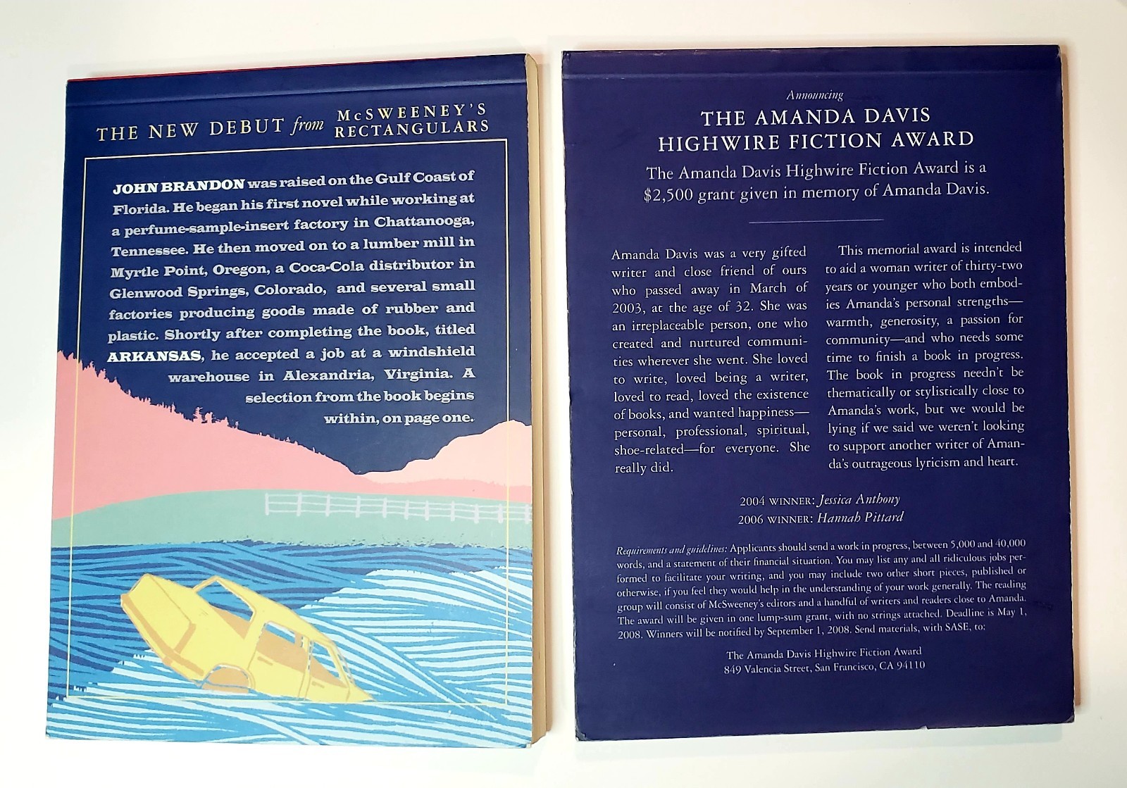 McSweeney’s Issue 26 2 books ~120 pages each copyright 2008