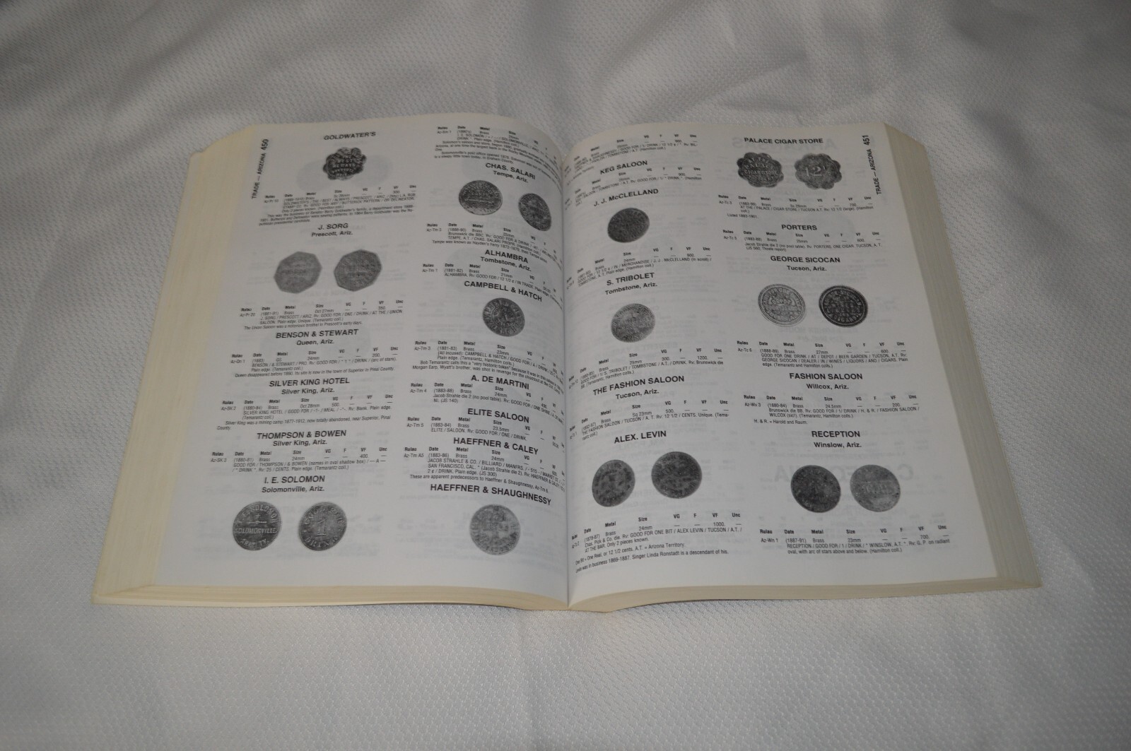 STANDARD CATALOG OF UNITED STATES TOKENS 1700-1900 ~ 2ND EDITION ~ V.G.C. # 2