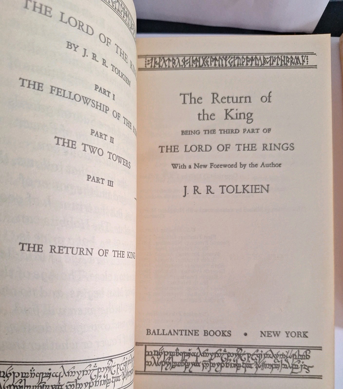 The Lord of the Rings paperback boxset, Ballantine Dolphin editions, JRR Tolkien