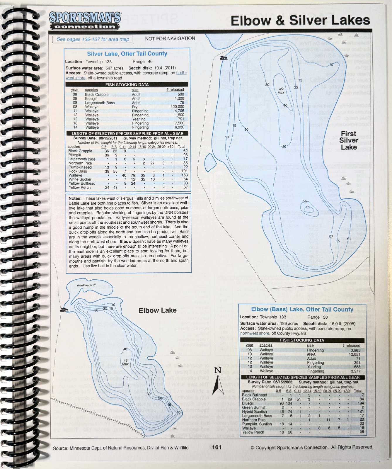 Detroit Lakes & Ottertail Area Fishing Maps Guidebook