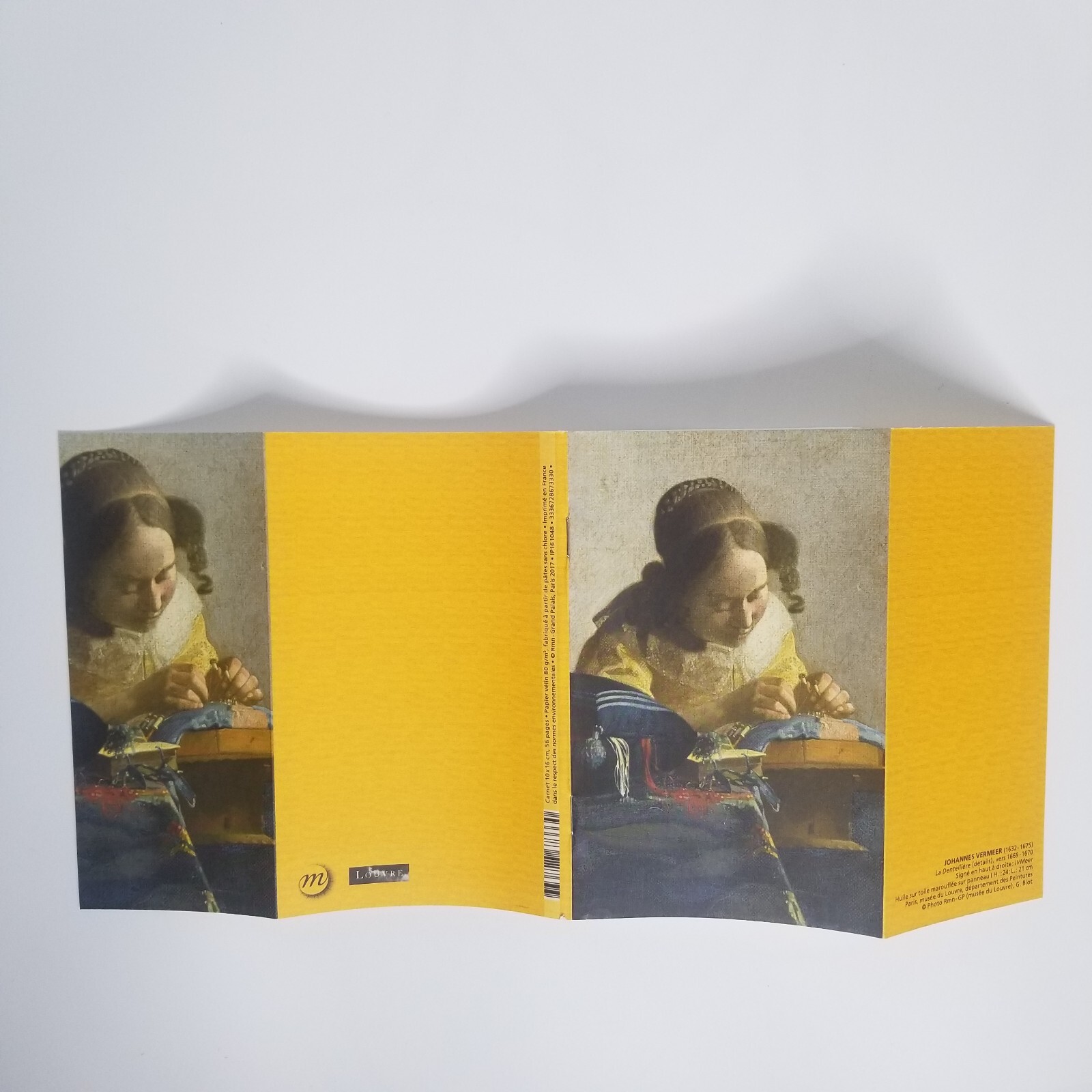 Vermeer The Lacemaker Painting Small Lined Notebook Louvre Museum 56 Blank Pages