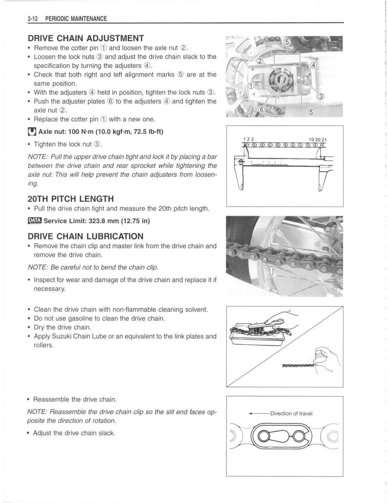 SUZUKI RM125 Owners Service Manual 2001 – STEEL WIRE BOUND – TOUGH COVERED