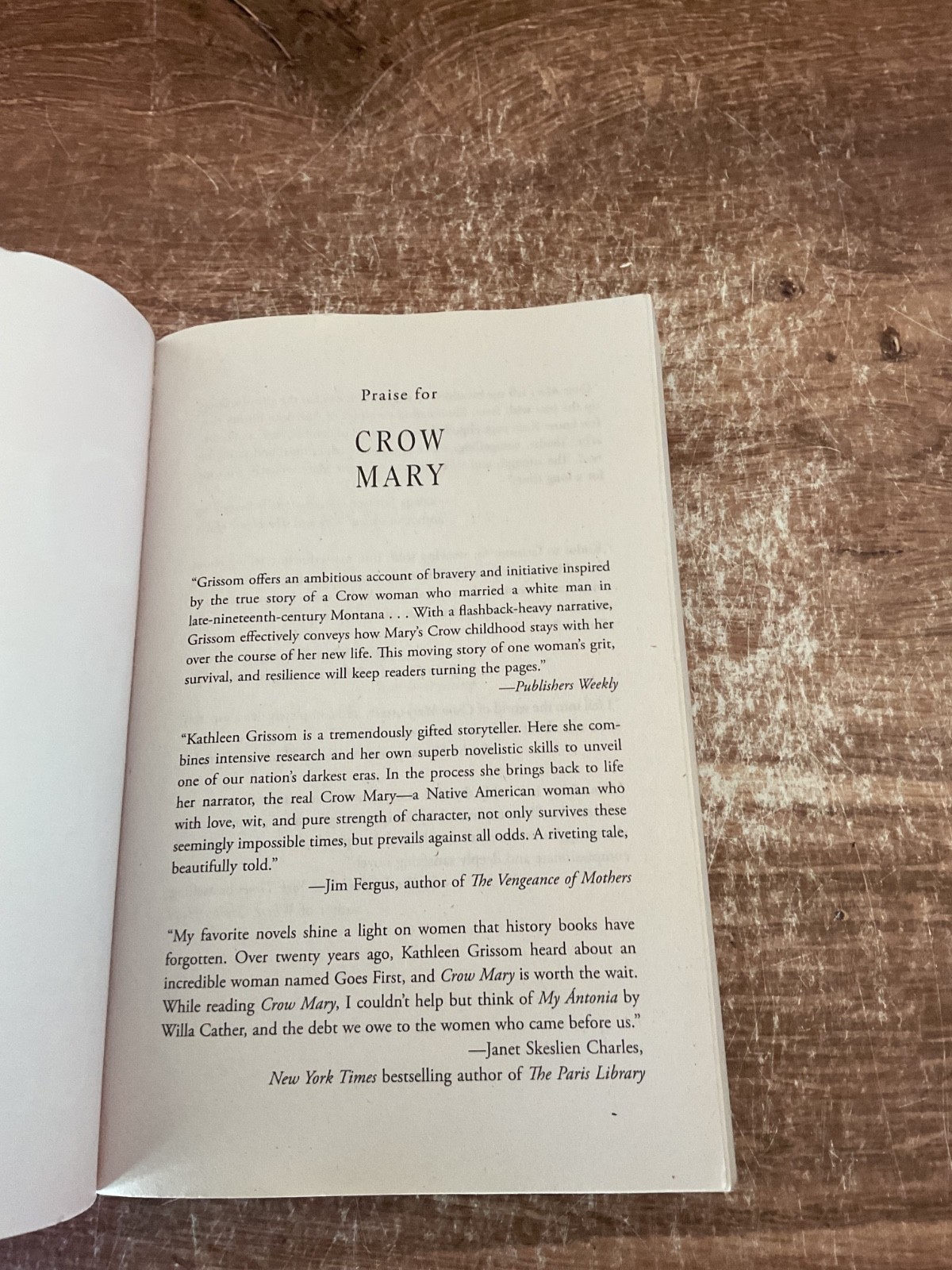 Crow Mary : A Novel Paperback Kathleen Grissom
