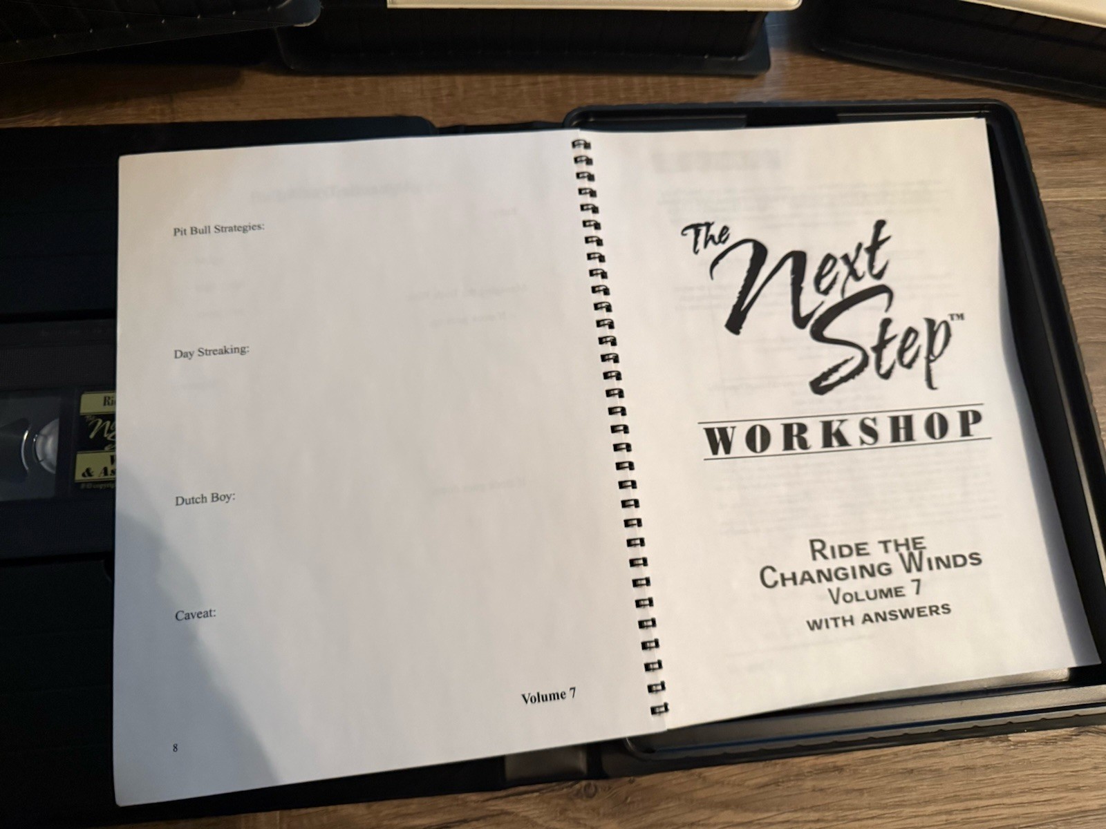 The Next Step Wall Street Investing Workshop 5 VHS Tapes Workbooks By Wade Cook