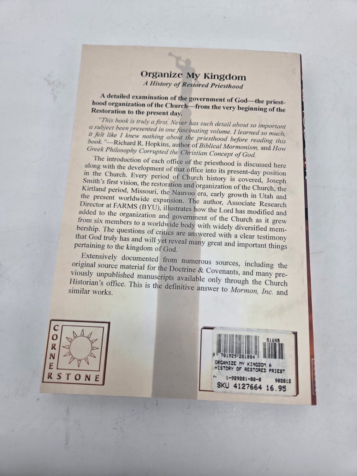 Organize My Kingdom A History of Restored Priesthood by John A Tvedtnes 2000 PB