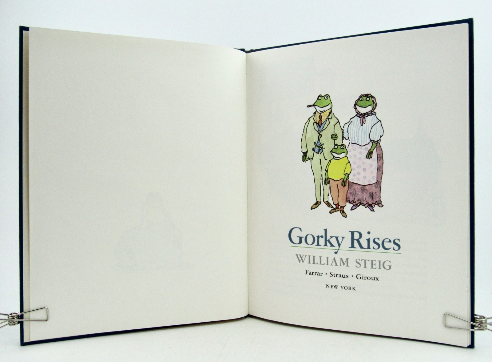 GORKY RISES William Steig 1980 First Edition Farrar Straus Giroux HBDJ EXC