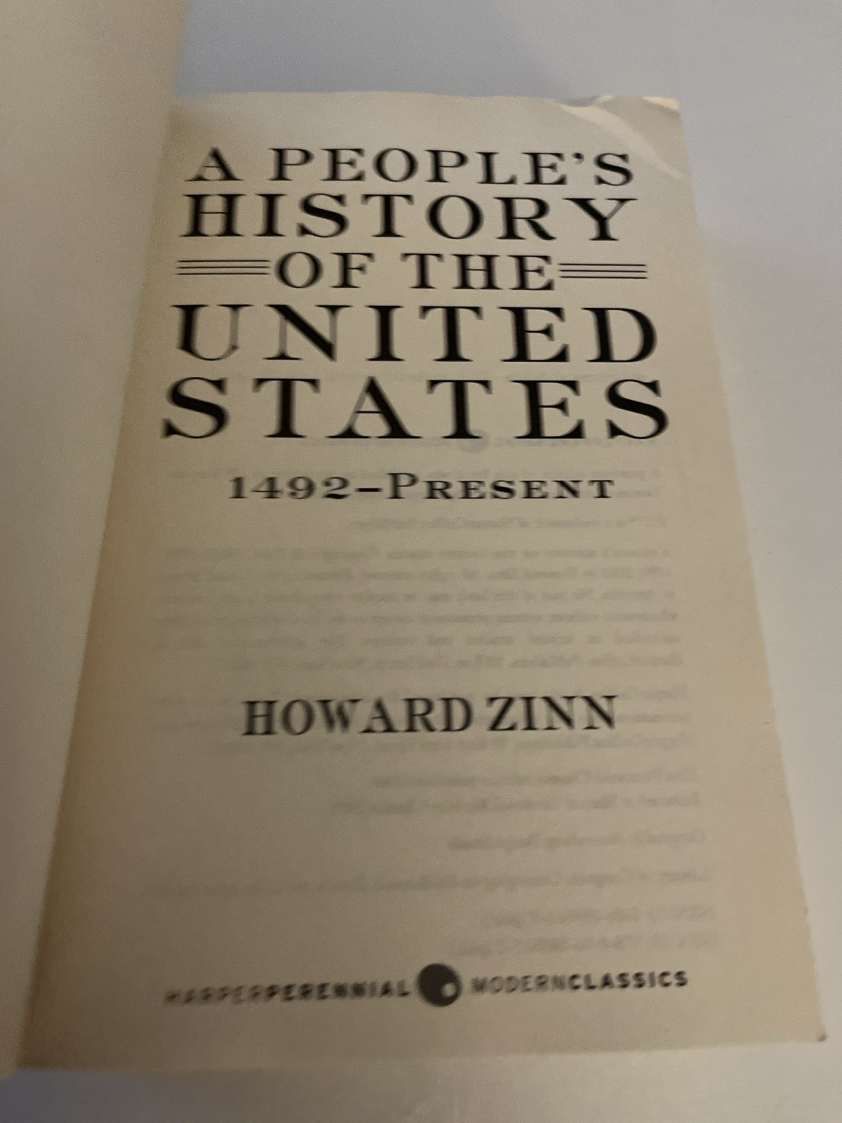 People’s History of the United States by Howard Zinn (2005, Trade Paperback)
