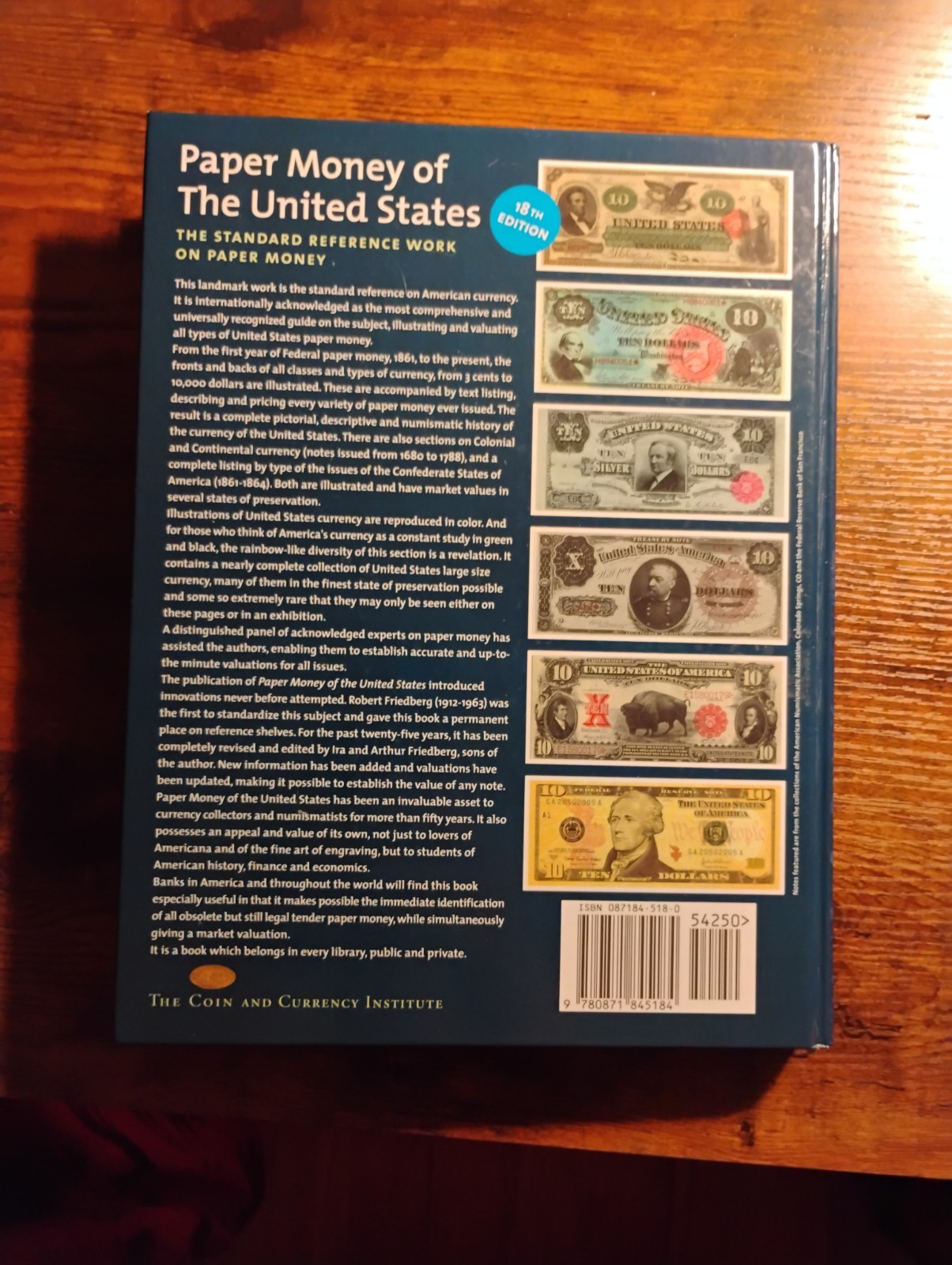 Paper Money of the United States by Arthur Friedberg 18th Edition